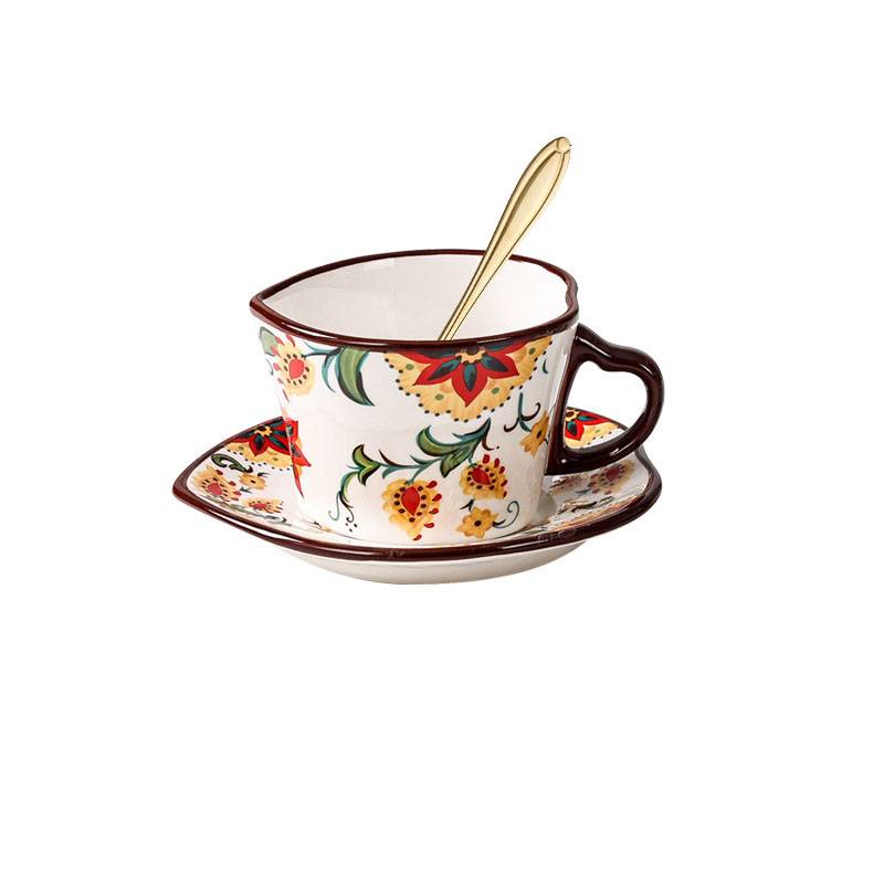 Heart-Shaped Handle Mug Coffee Cup 9