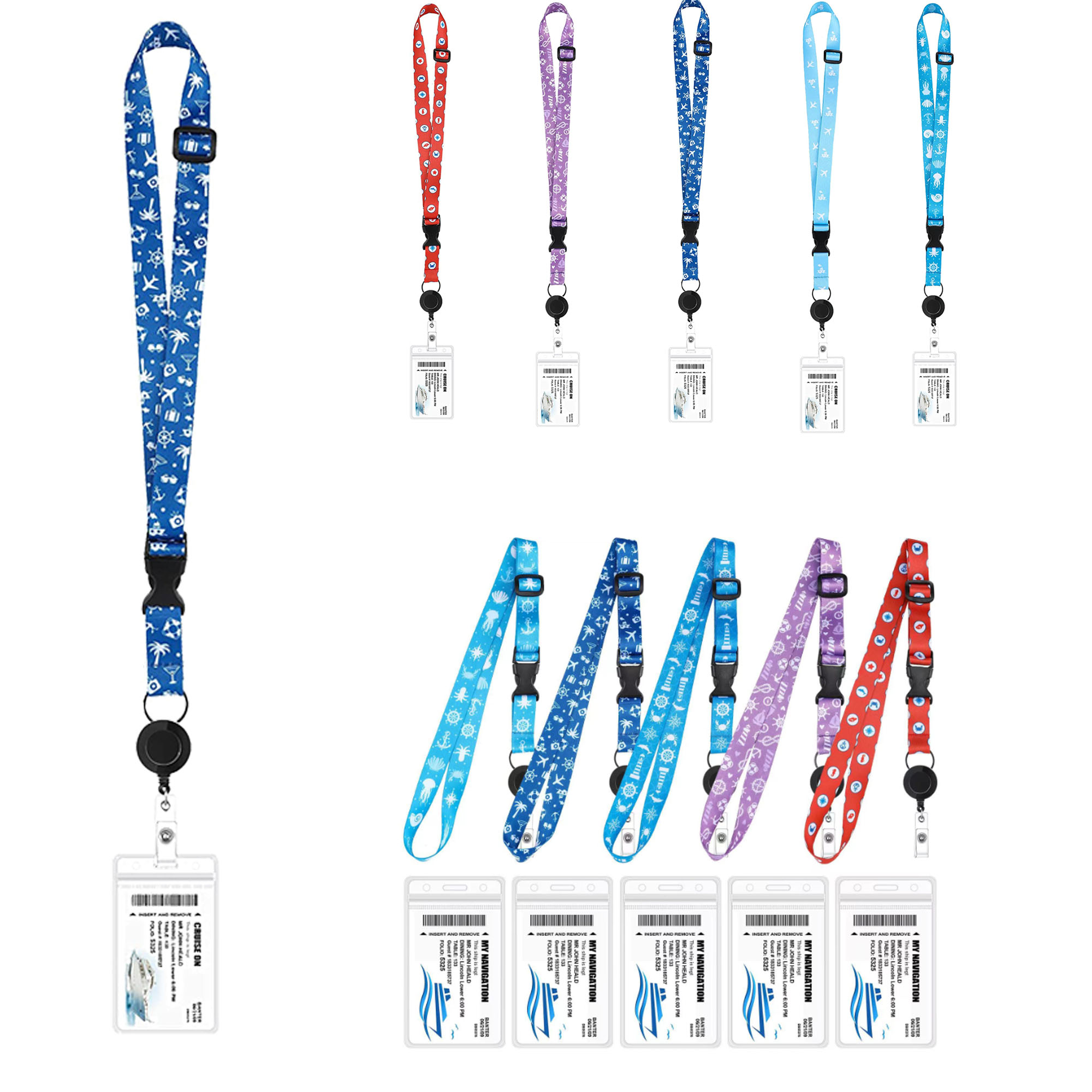 Essential Waterproof Lanyard for ID Badge with Retractable Reel 3