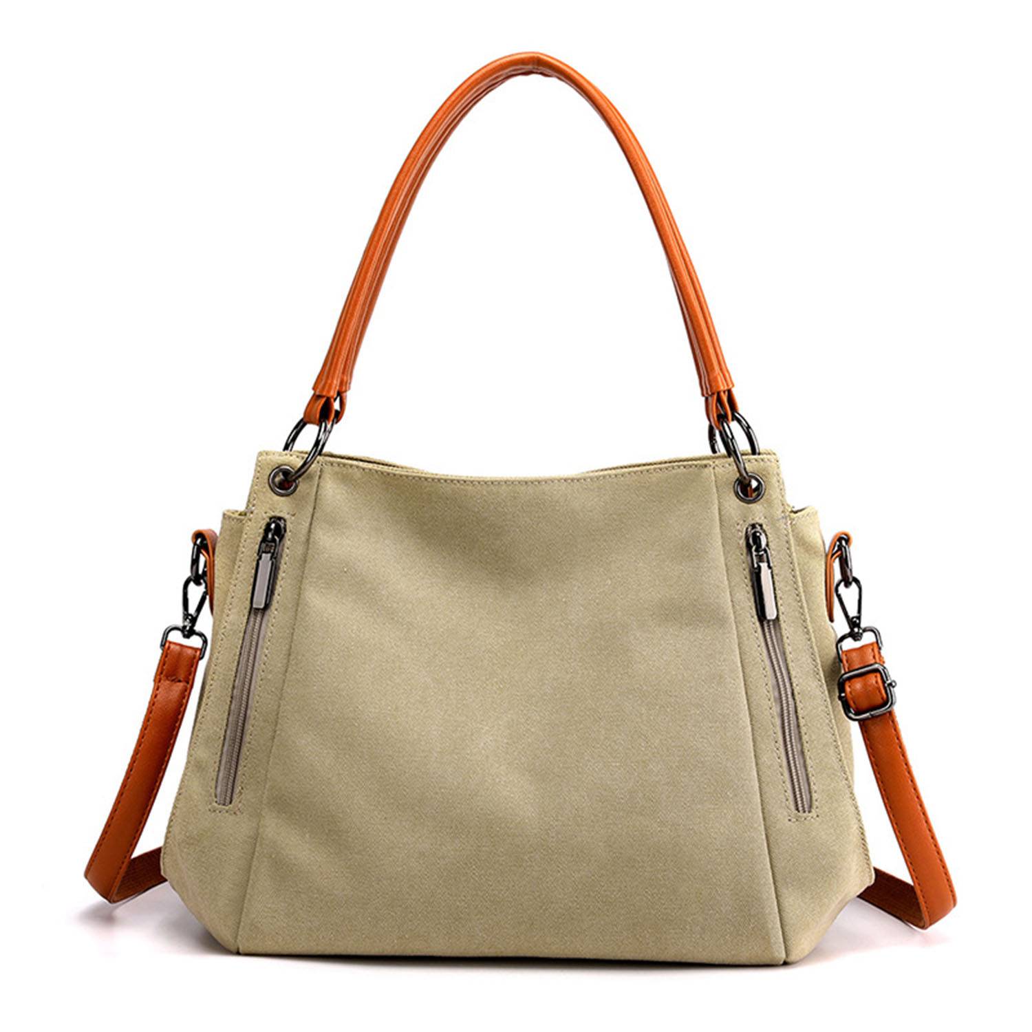 Large Capacity Simple Canvas Crossbody Bag 1