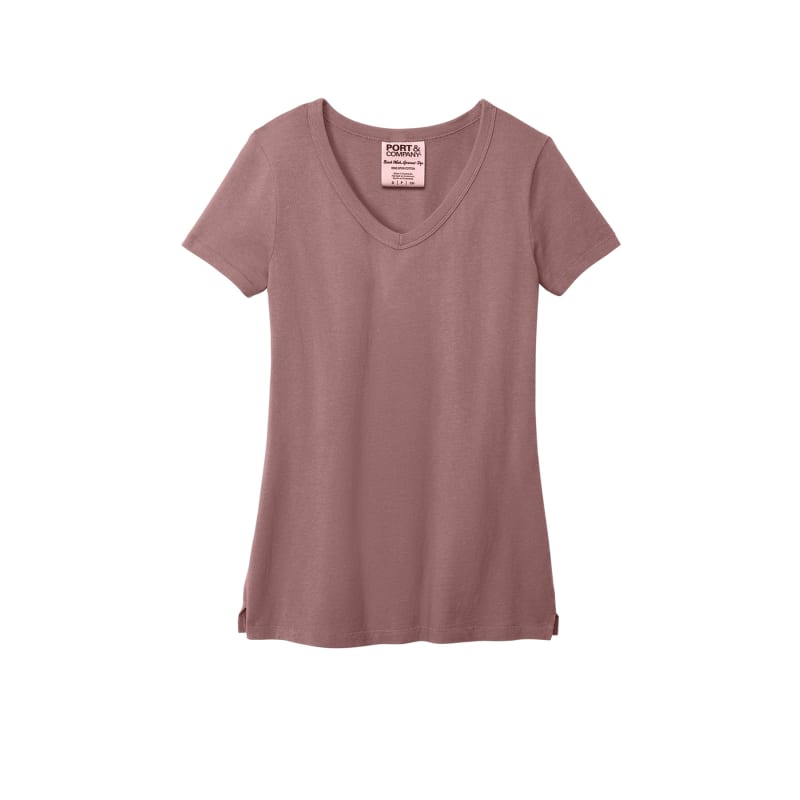 Port & Company Women's Beach Wash Garment-Dyed V-Neck Tee 2