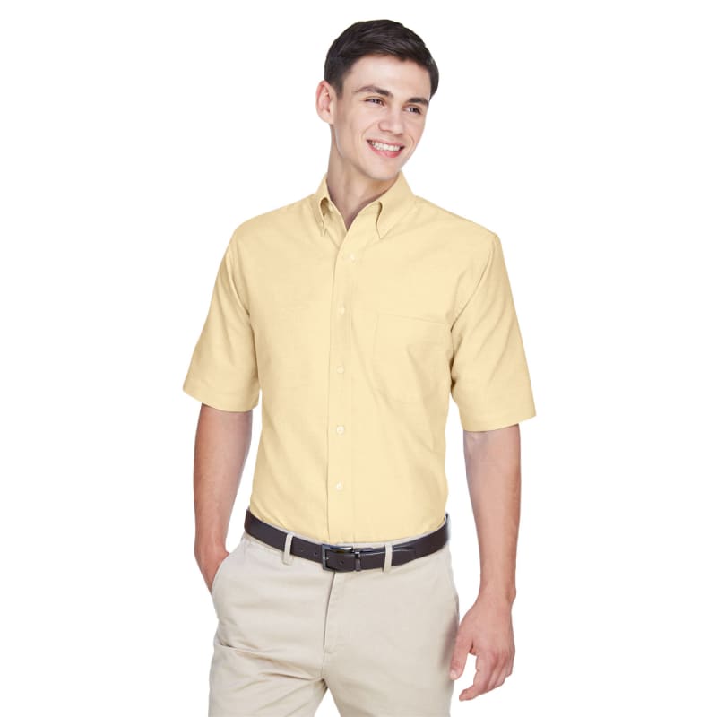 UltraClub Men's Classic Wrinkle-Resistant Short-Sleeve Oxford 8