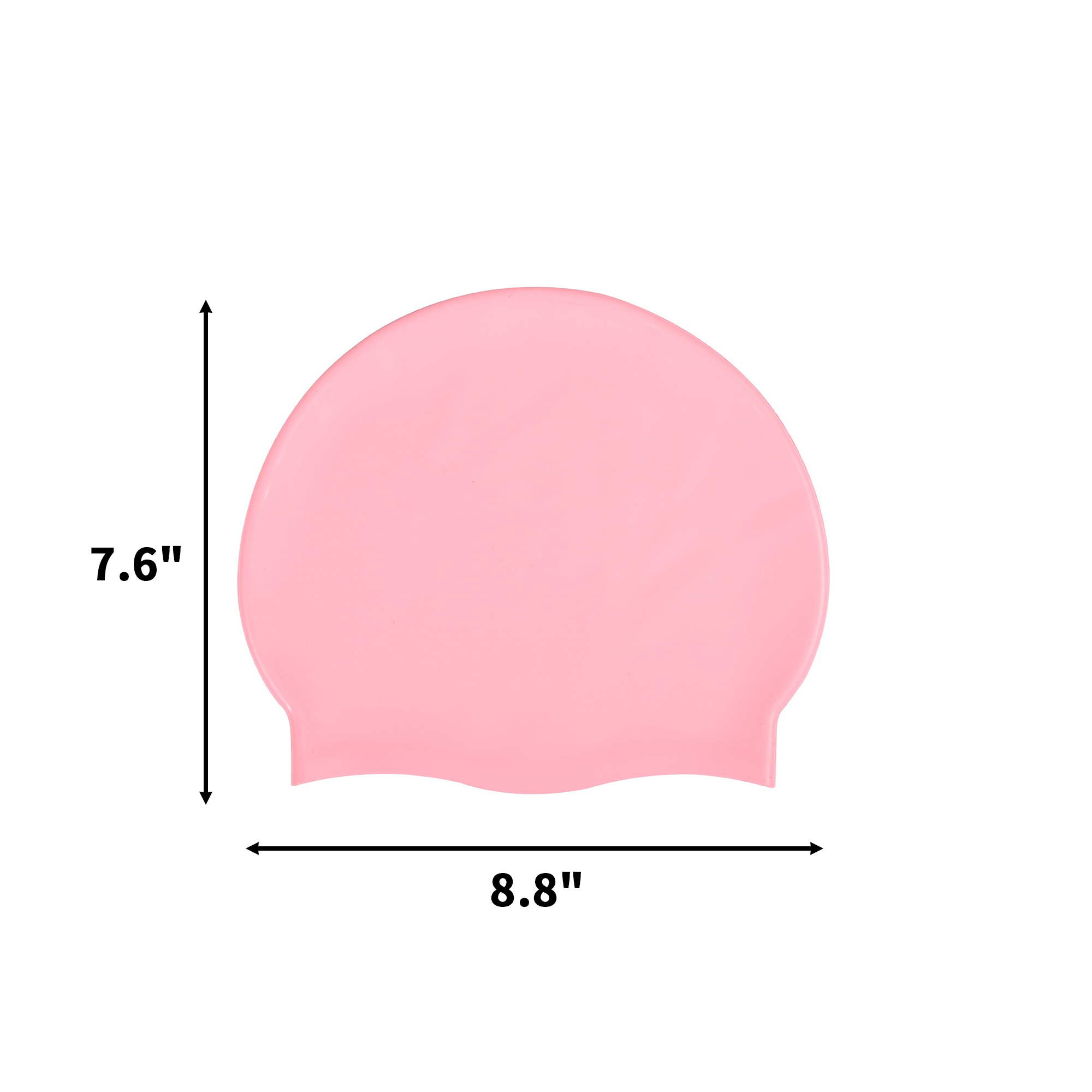 Silicone Swimming Cap For Long Hair Leak Resistant Fit 14