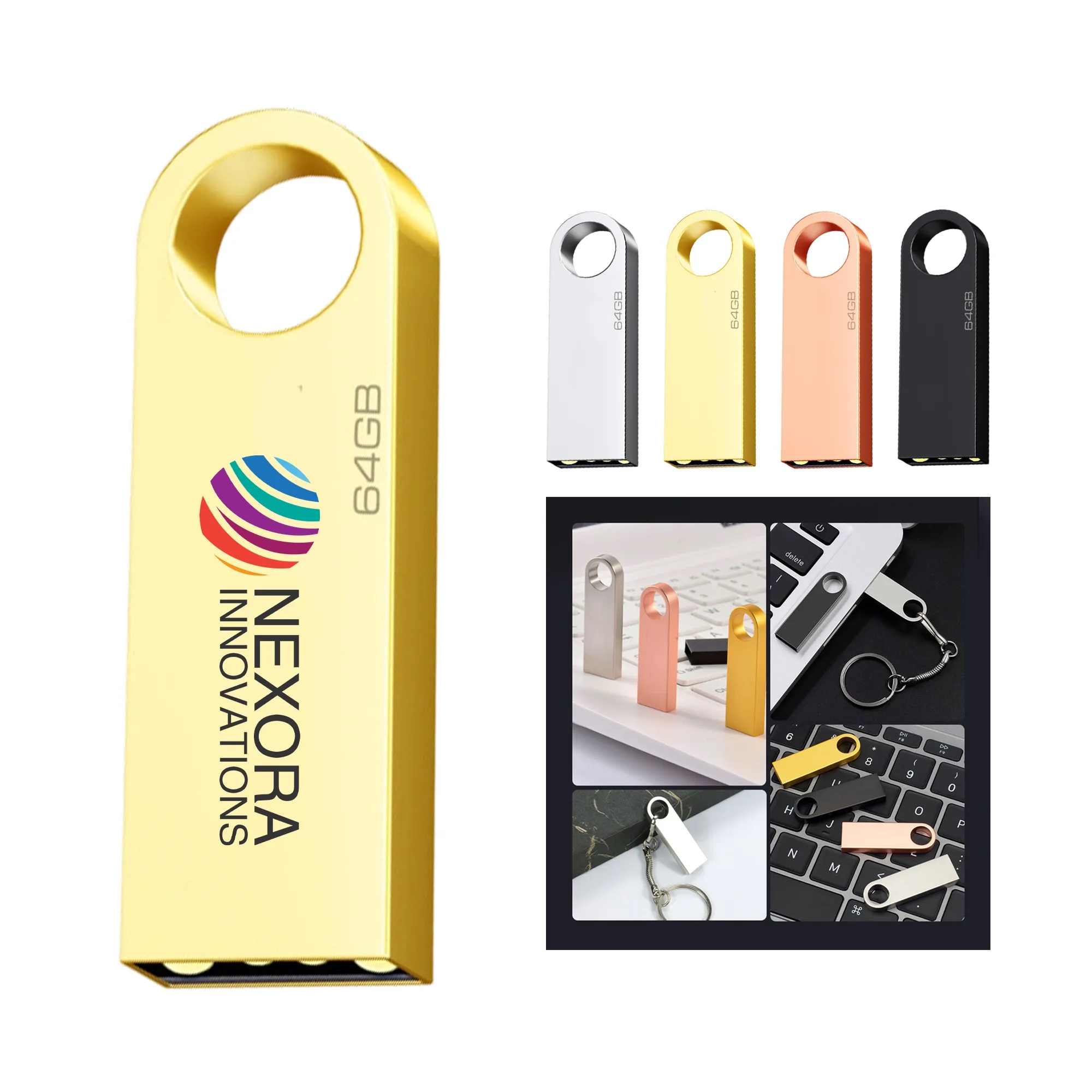 Customized Laser USB 4GB Metal Disk 4