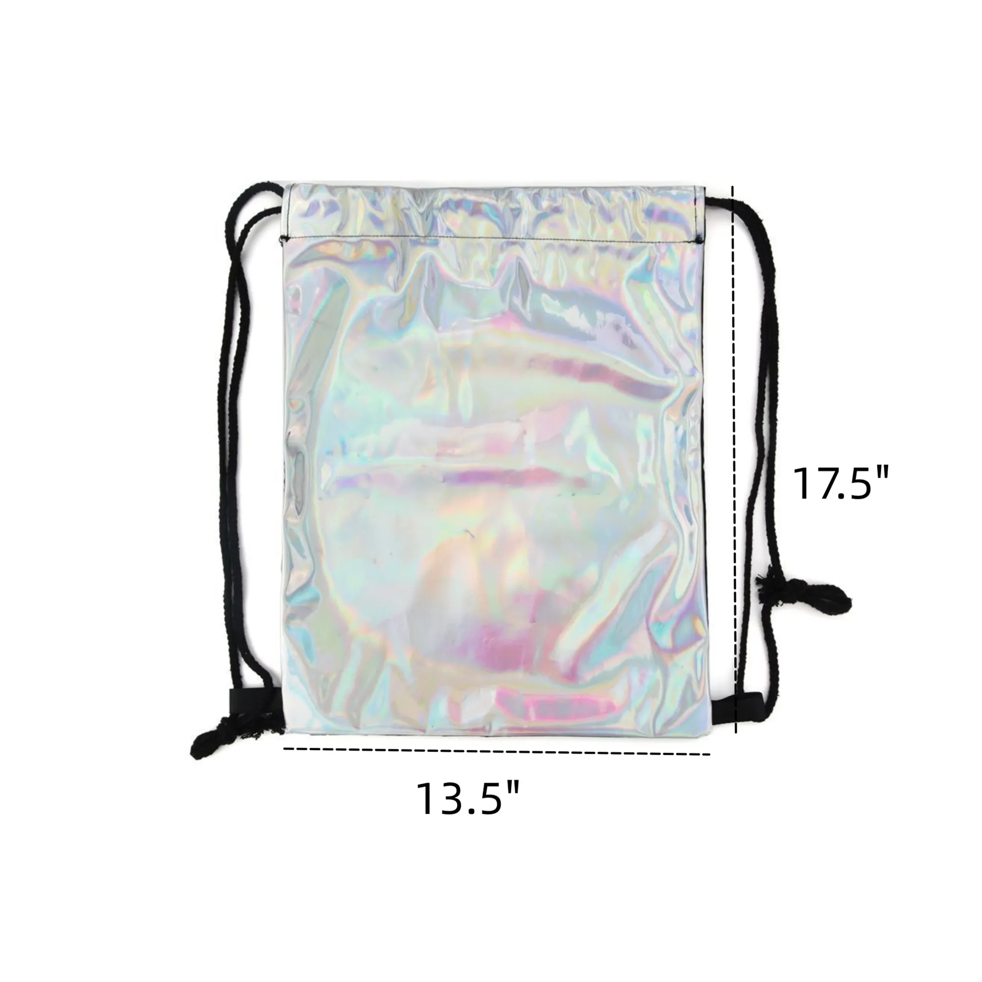 Shiny Holographic Drawstring Bag 2