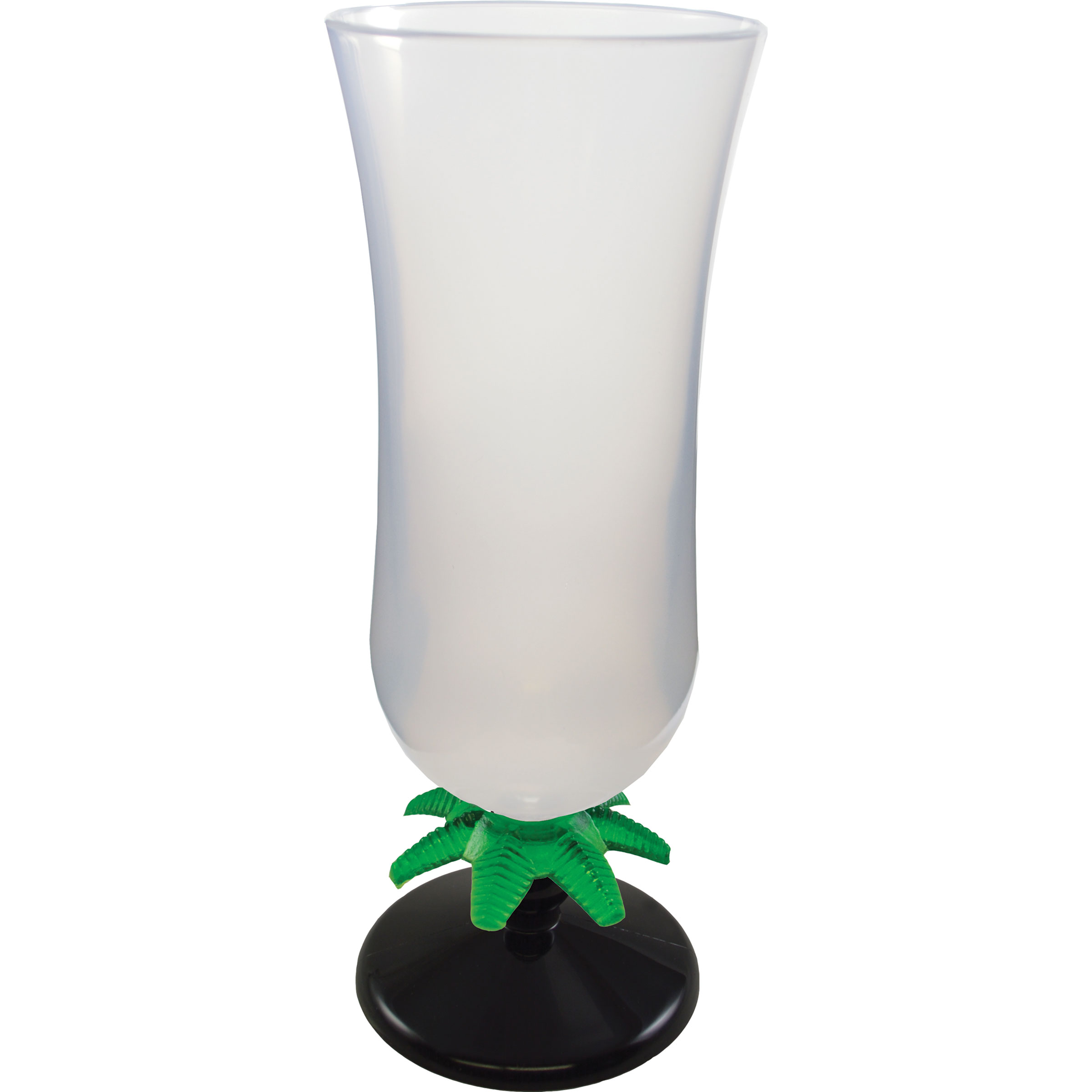 15oz Palm Tree Stem Plastic Hurricane Glass 25