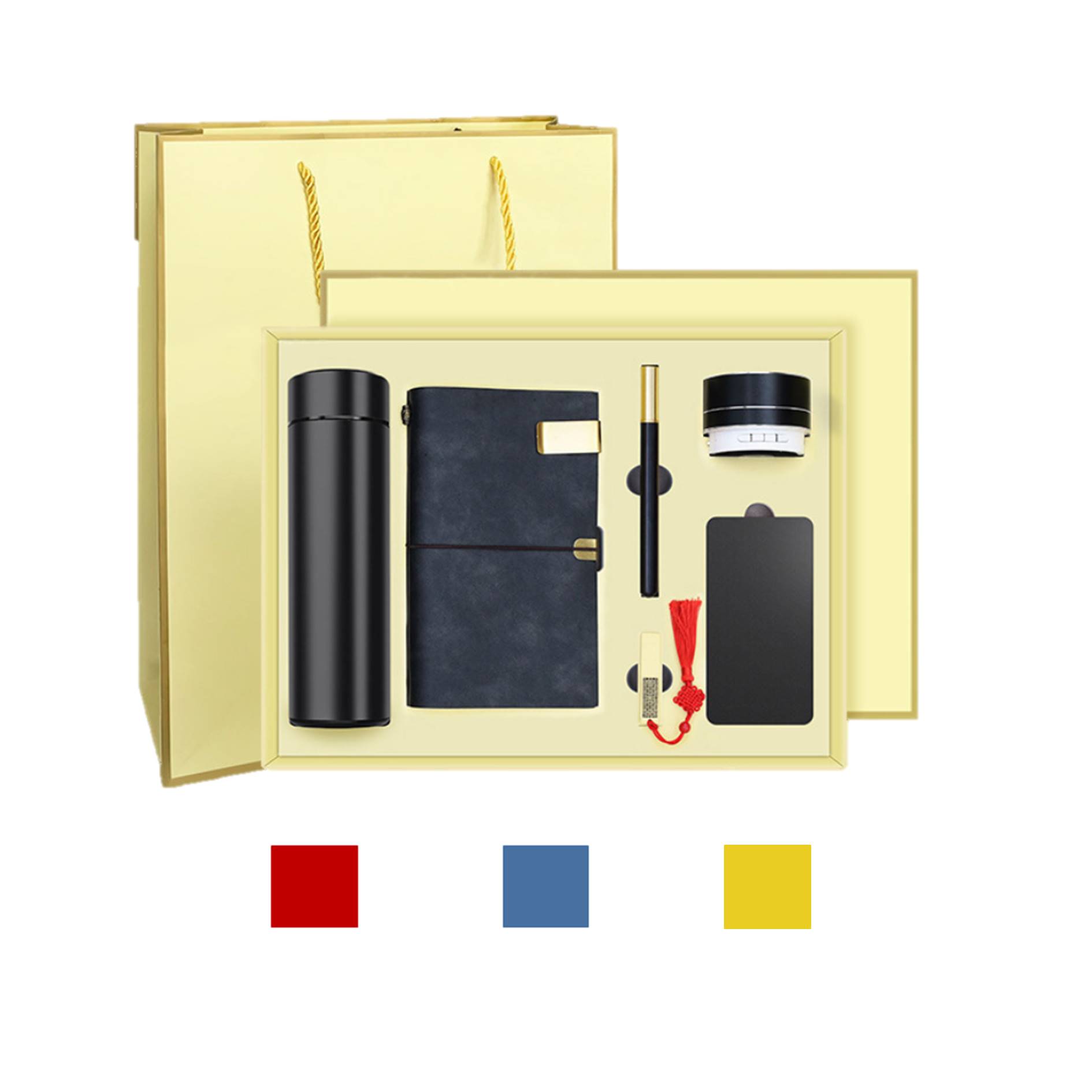 Tumbler Notebook Pen Usb Drive Speaker Power Bank Business Gift Set 2
