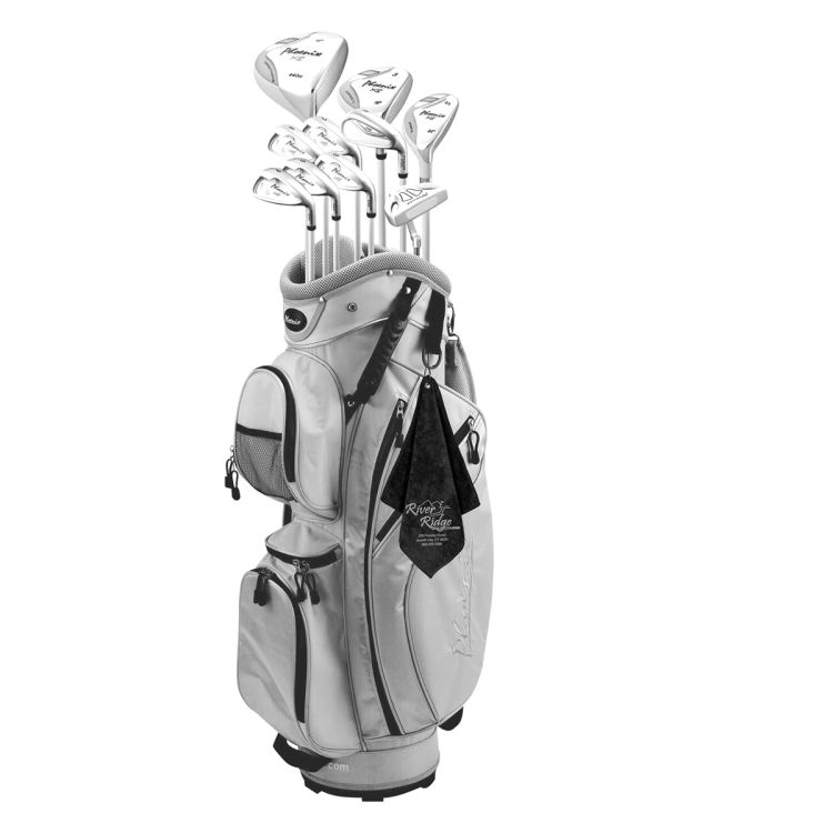 "THE WEDGE" Recycled RPET 300 GSM Heavy Duty Golf Towel - 12" W x 12" H 6