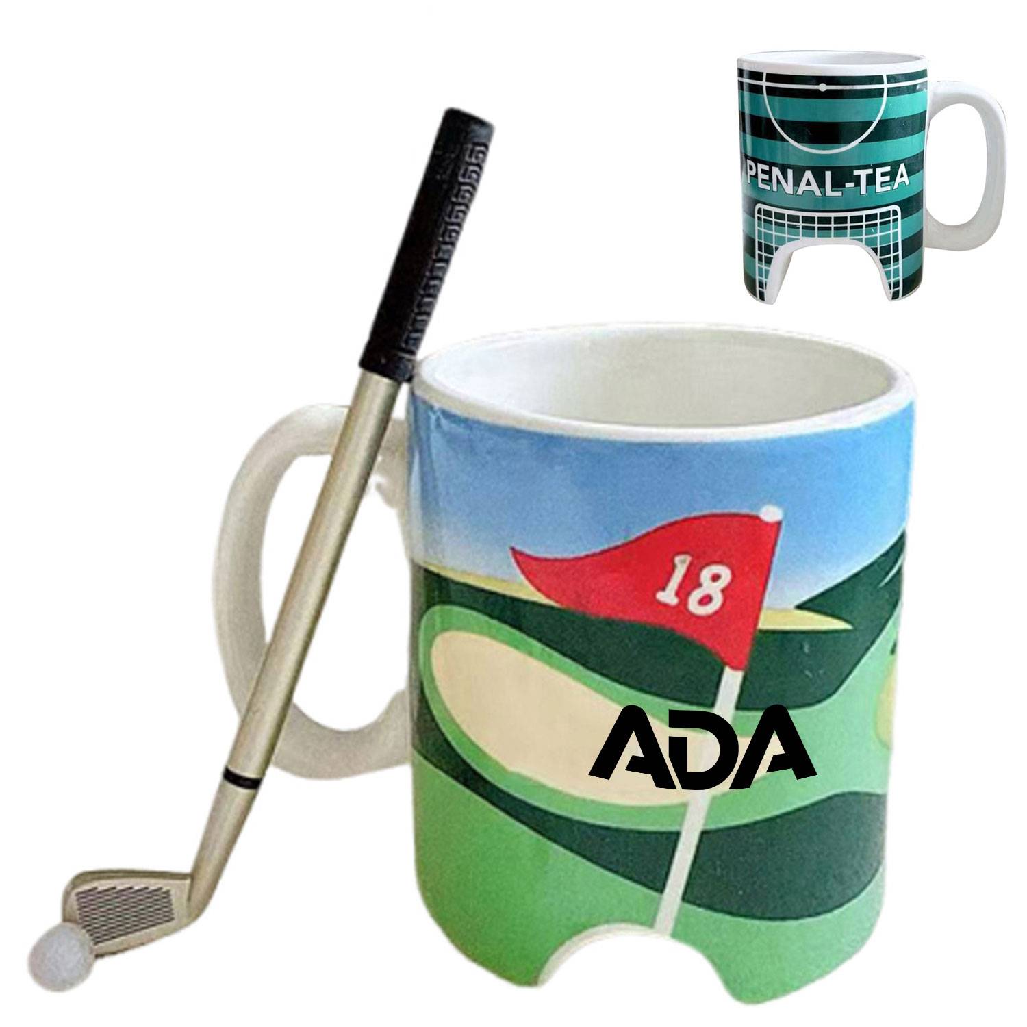 13oz Heat-Resistant Ceramic Golf Mug 2