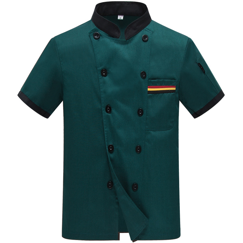 Short Sleeve Chef Coat Jacket Shirt 3