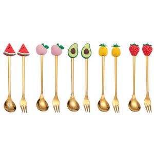 Fruits Dessert Coffee Spoon Or Fork 36