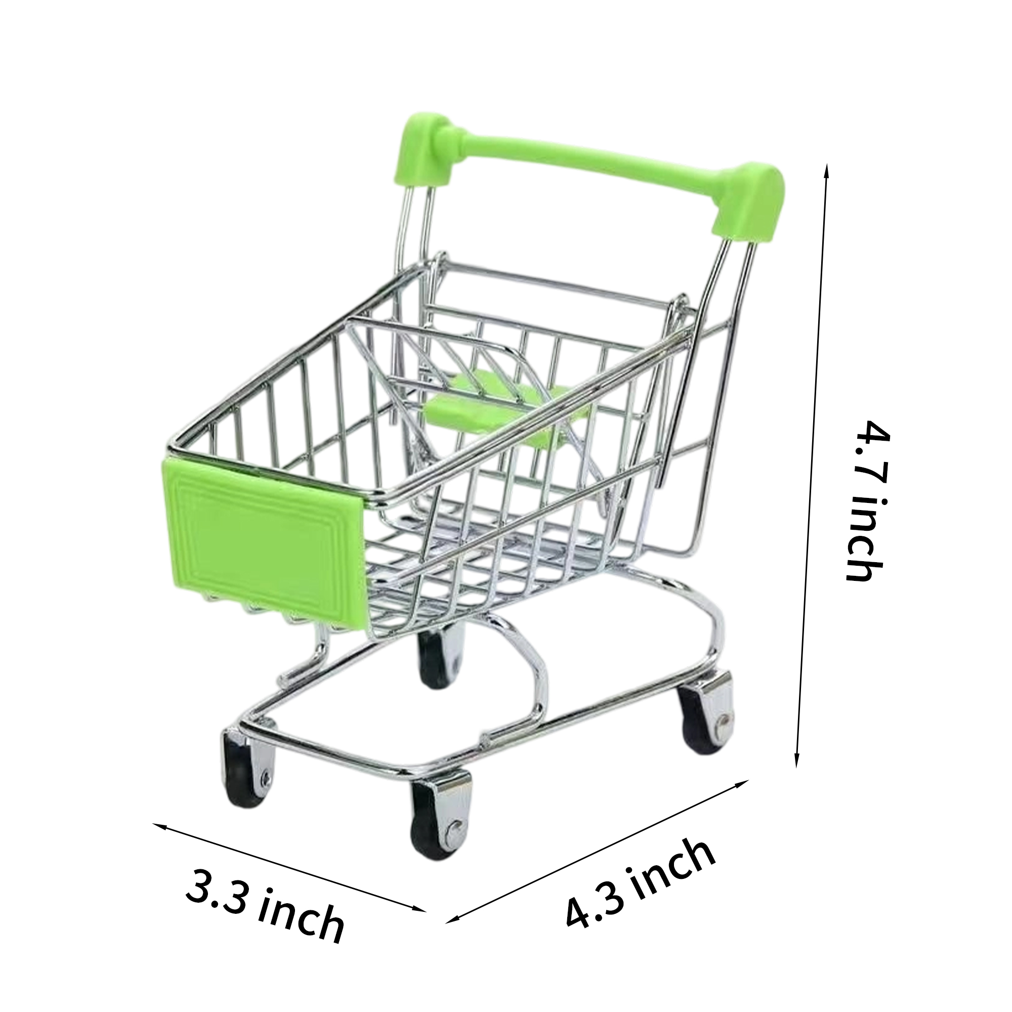 Mini Desktop Shopping Cart Organizer 4.3" x 3.3" x 4.7" 10