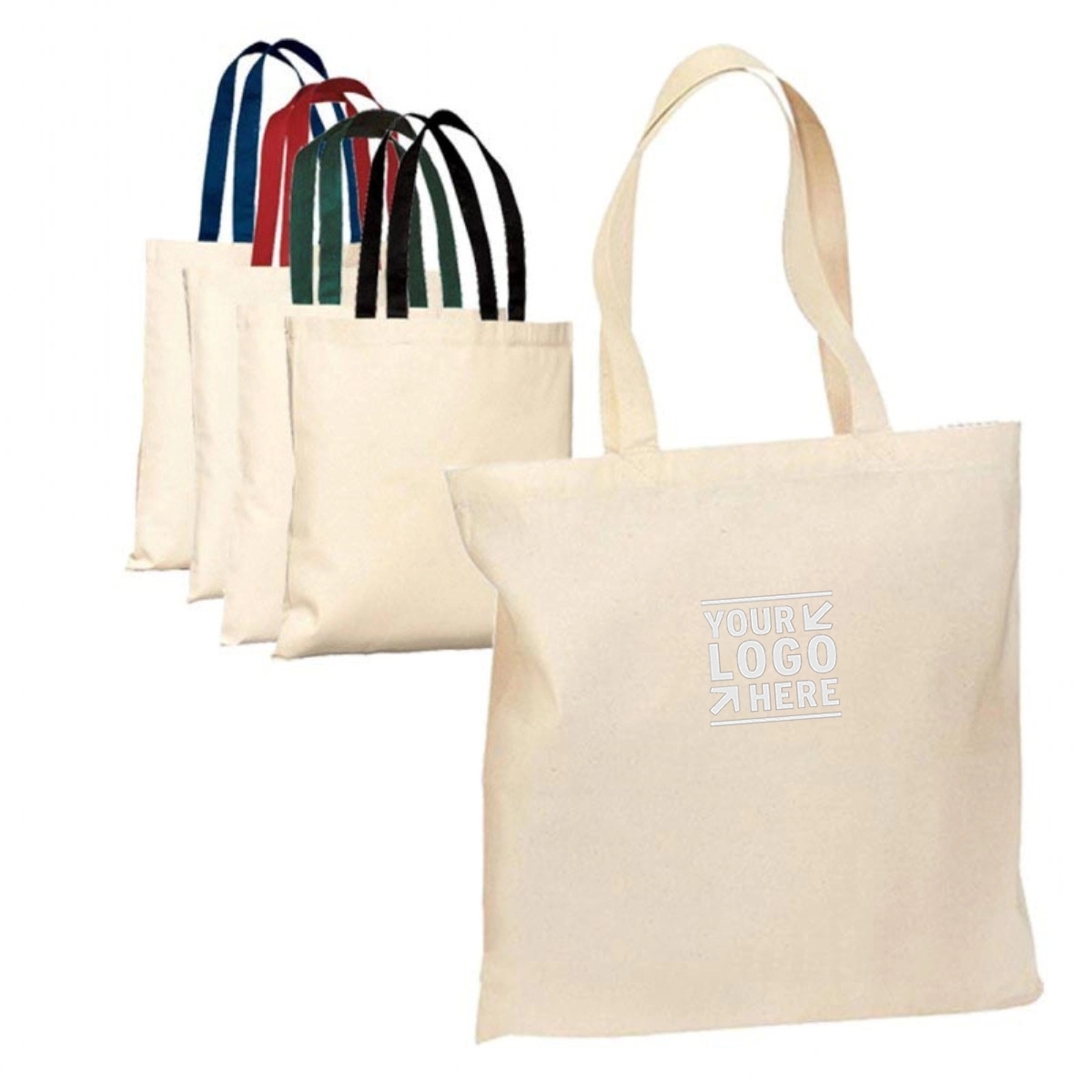 Wholesale Reusable Blank Canvas Cotton Tote Shopping Bag 4