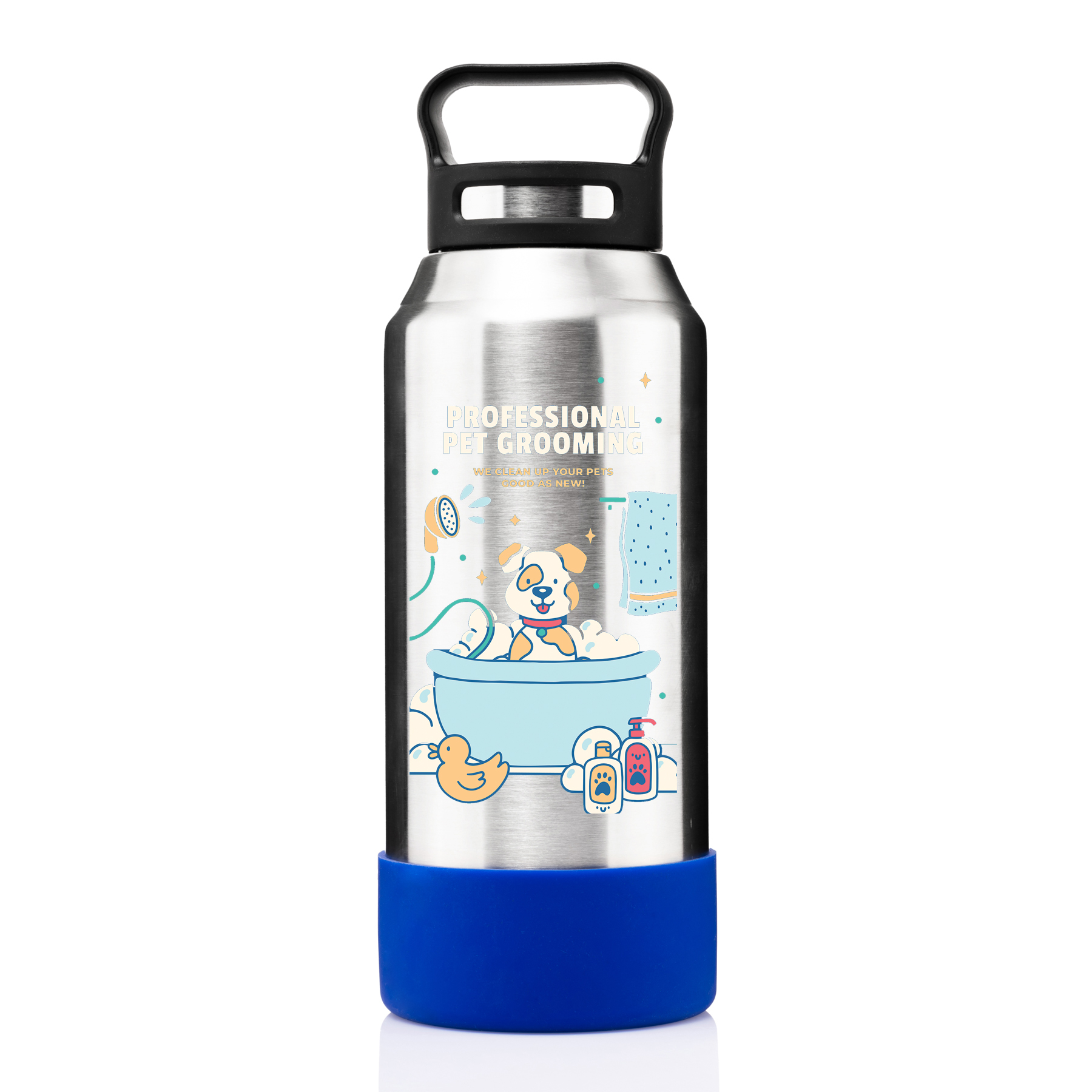 32 oz Growler Bottle w/Silicone Bowl 9