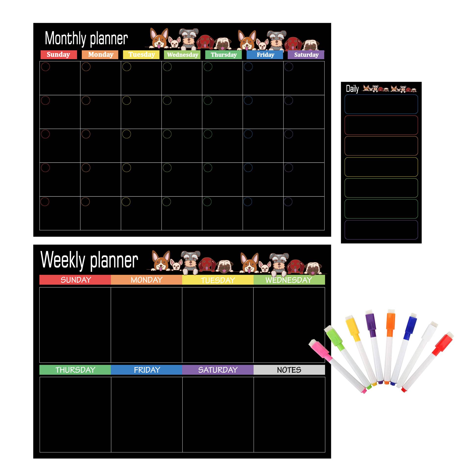 Magnetic Calendar Whiteboard Planner 2