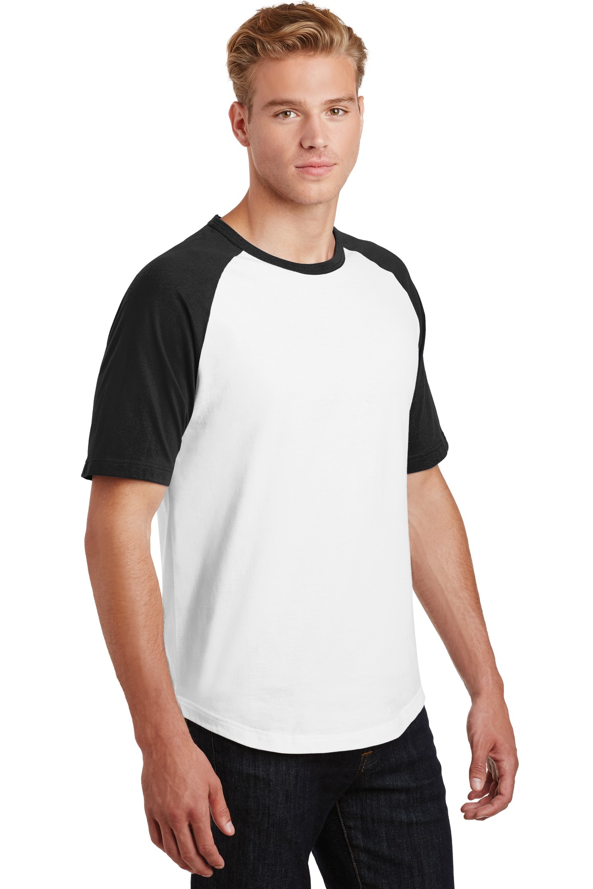 Sport-Tek Short Sleeve Colorblock Raglan Jersey. T201 39