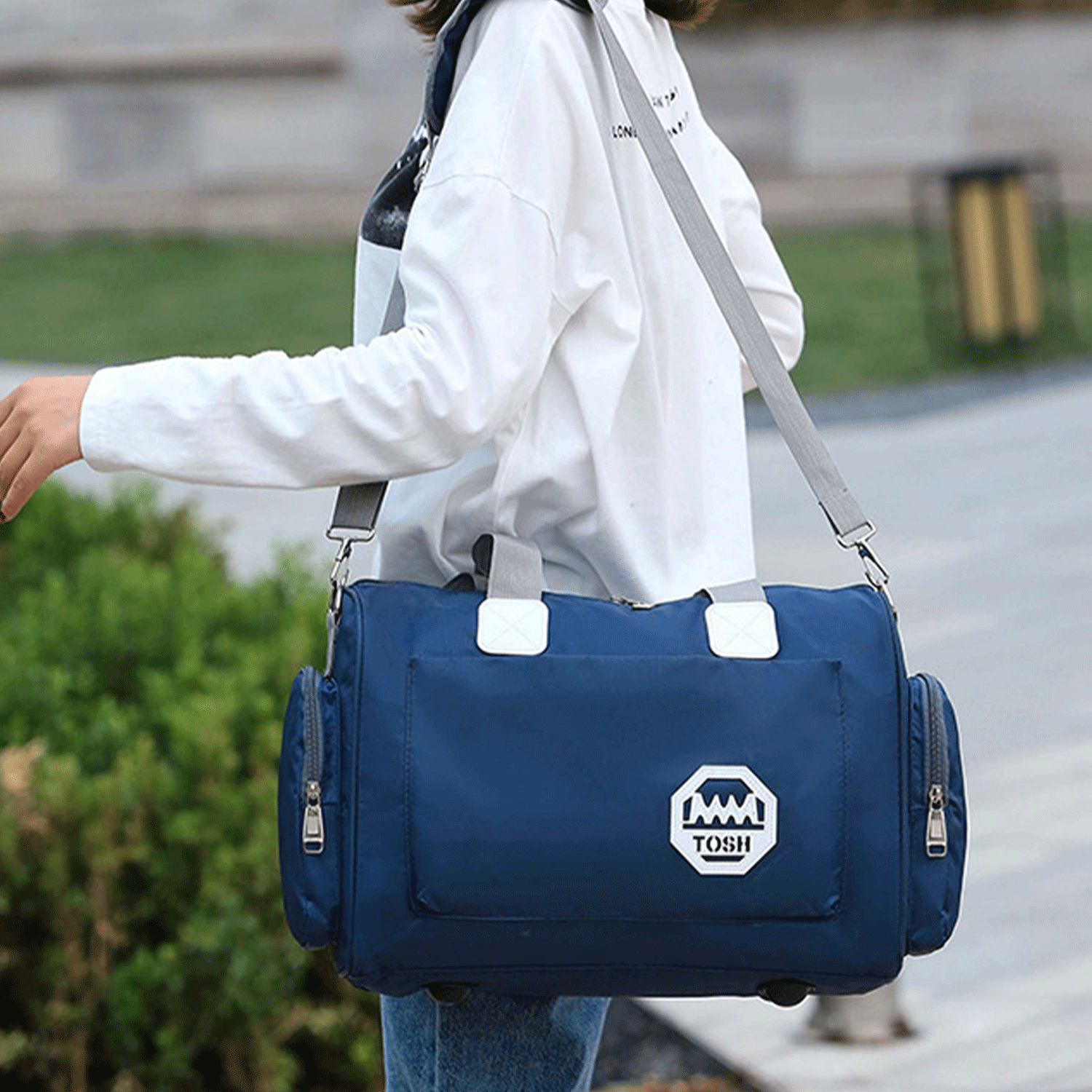 Oxford cloth gym meal travel work Sports Duffel Bag 26