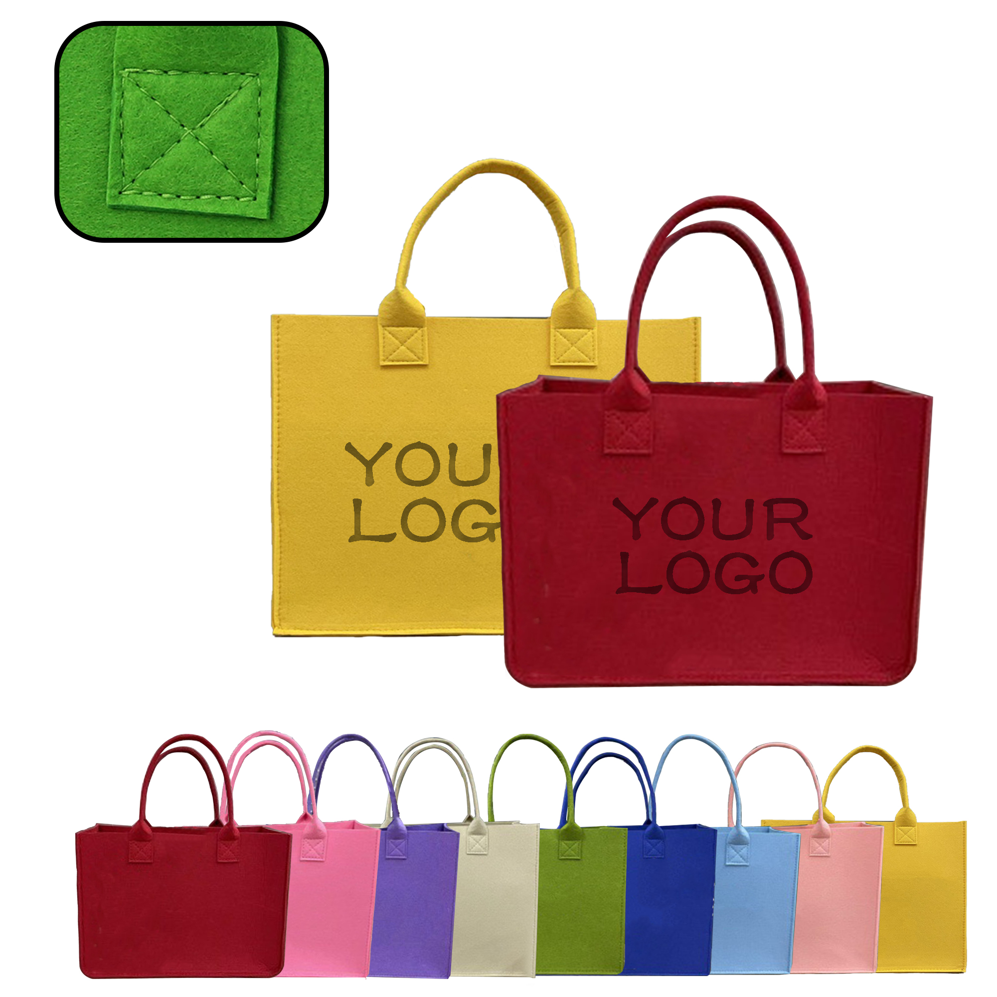 MOQ 20 PCS Logo Tote Bag, custom tote bag with logo imprint 2