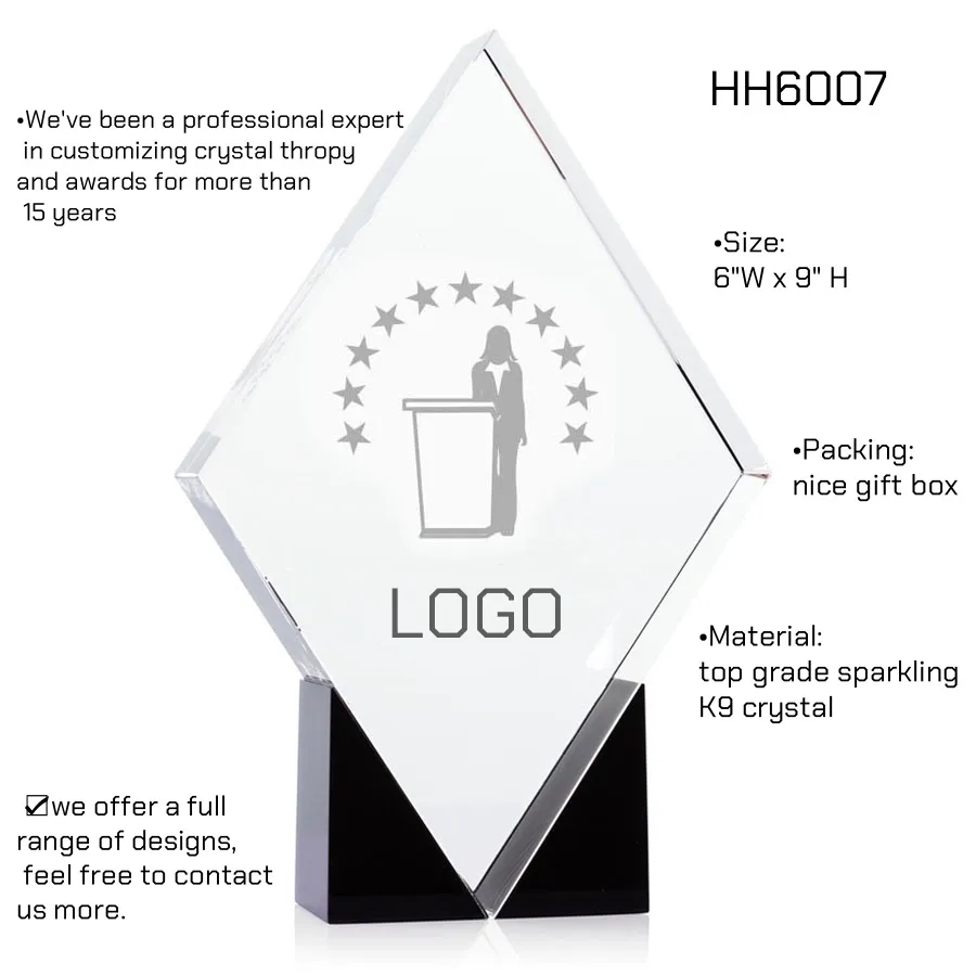 Crystal Trophy Award for for Tournaments Sports Competitions 4