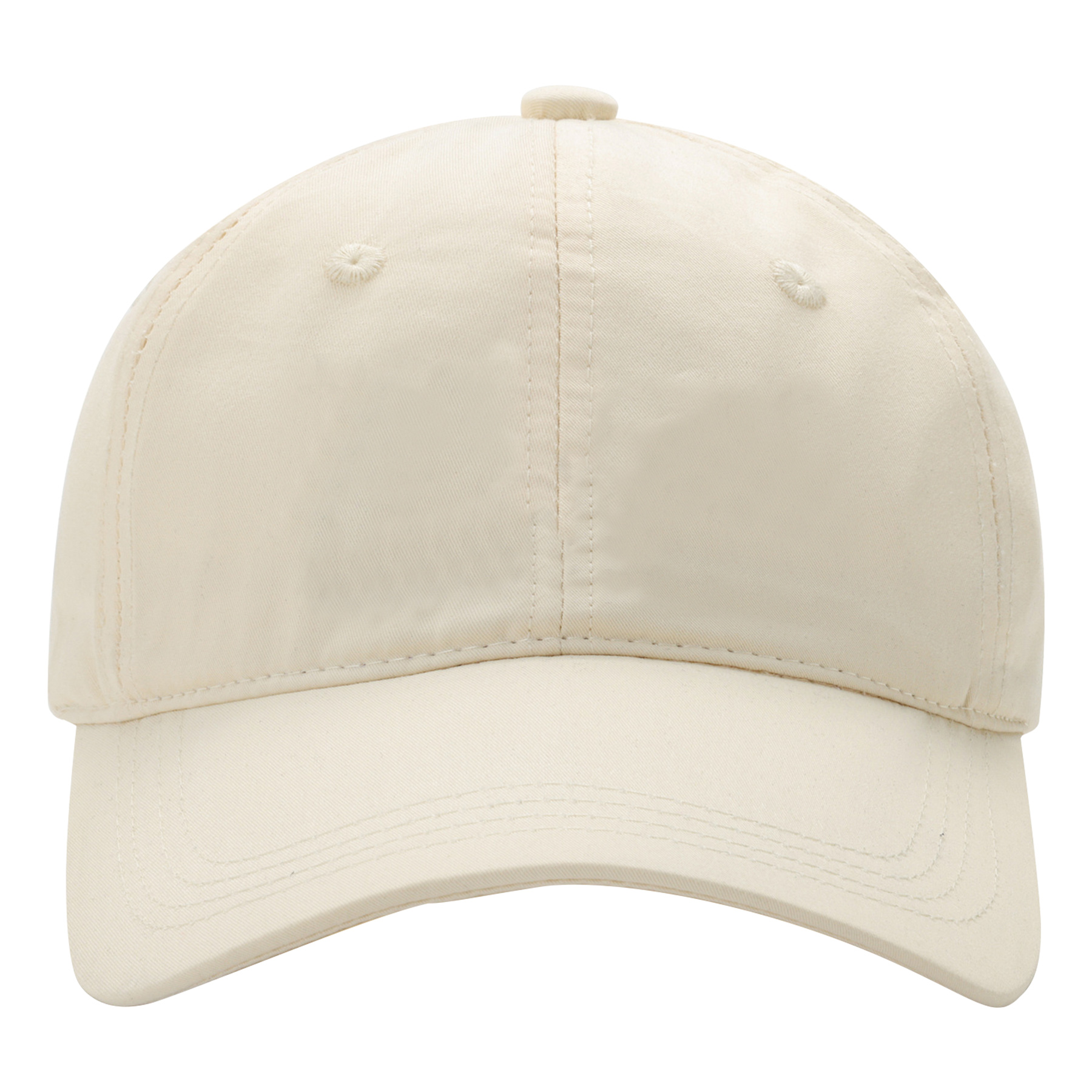 6-Panel Tencel Cotton Embroidered Curved Brim Baseball Cap 6