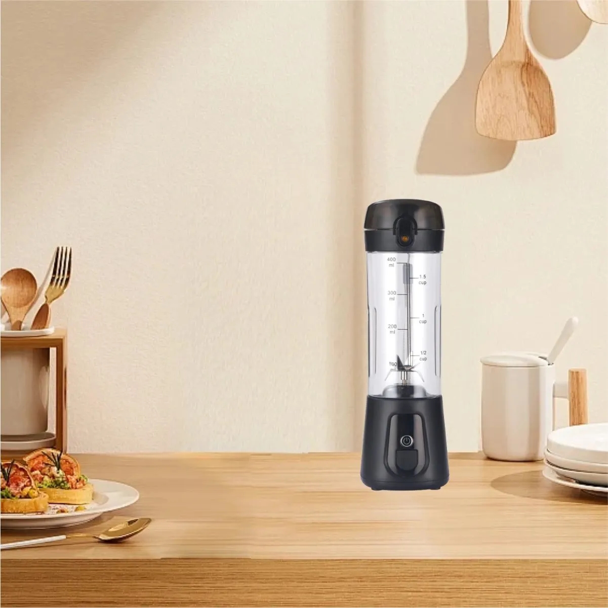 14 Oz. Electric Juice Blender Juicer Cup W/ Leak Proof Lid 6