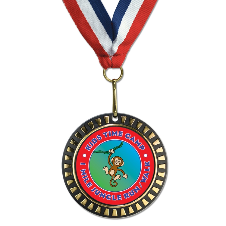 Full Color Plastic Economy Medal 2