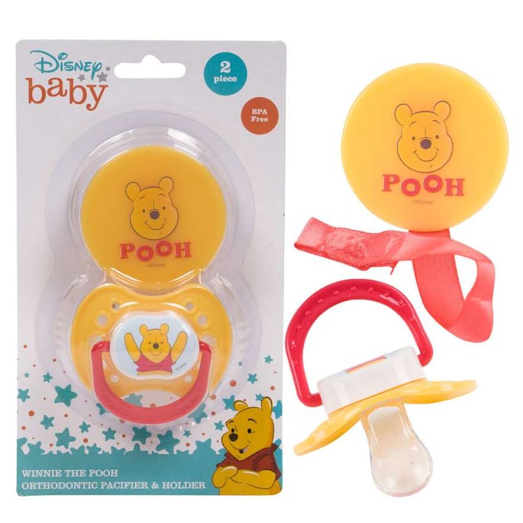 Disney Pacifier & Clip Sets - Winnie the Pooh 2pk 1
