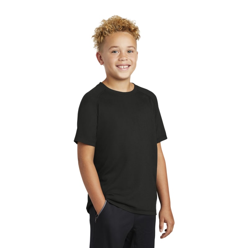 Sport-Tek Youth PosiCharge Tri-Blend Wicking Raglan Tee. 14
