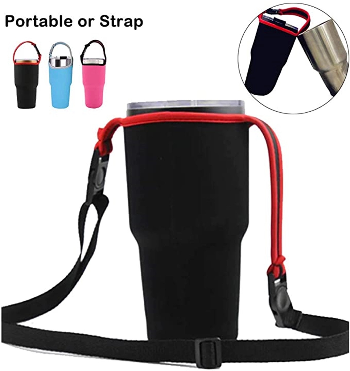 30oz Carrier Holder Pouch with Shoulder Strap 3