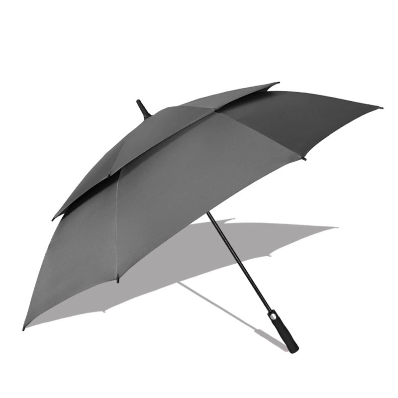 Custom Double Canopy Vented Windproof Stick Umbrellas 2