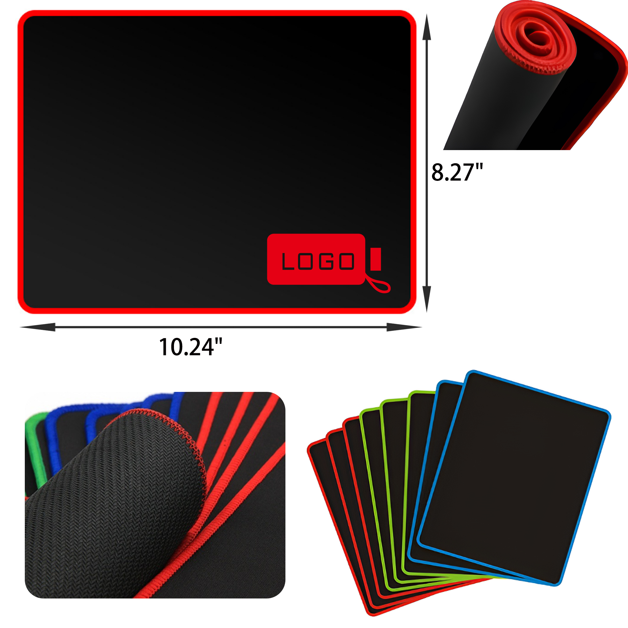 MOQ 50 PCS Stable Non Slip Rubber Mouse Pad 8