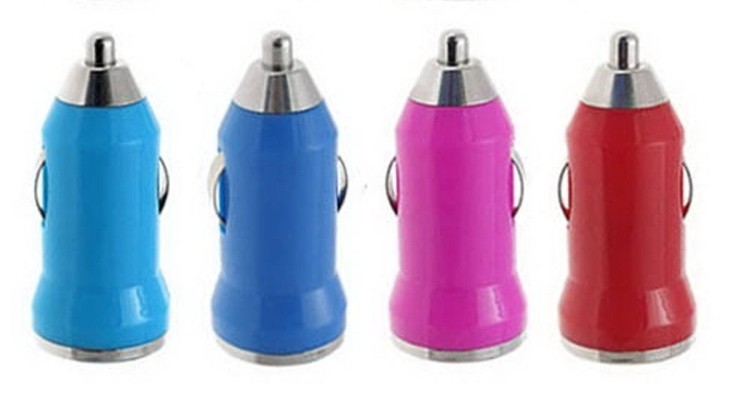 USB Car Charger/ Mini Auto Adapter (2 1/4"x1") 2