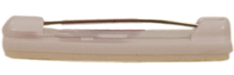 Self-Adhesive White Plastic Bar Pin 2