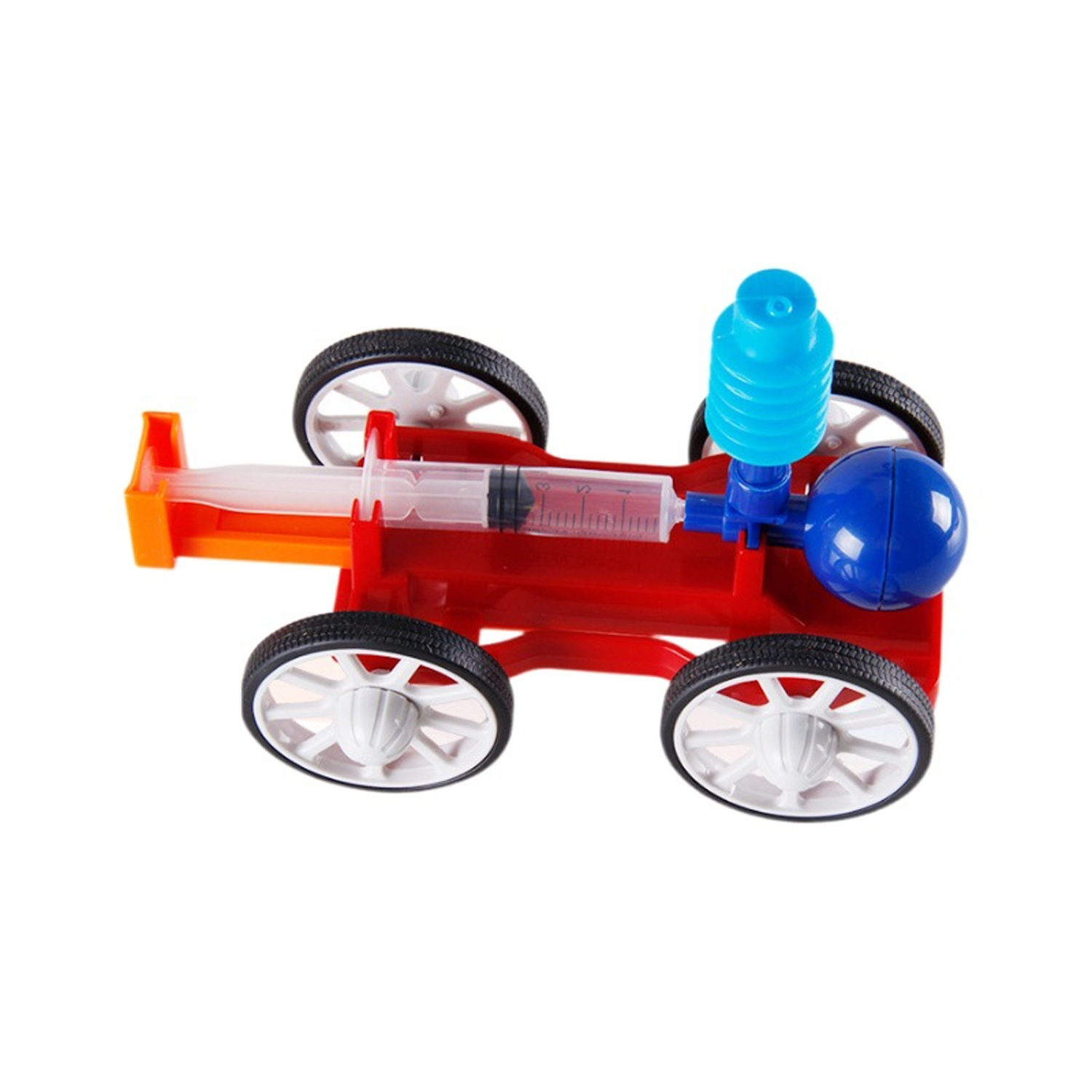 DIY educational toy air powered car 4