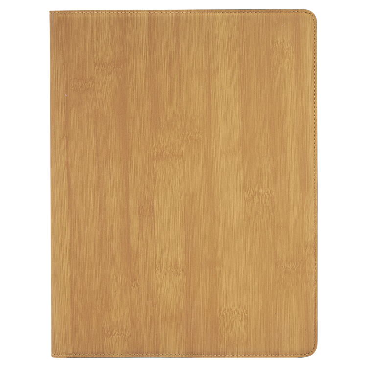 9 1/2" x 12" Bamboo Leatherette Portfolio with Notepad 1