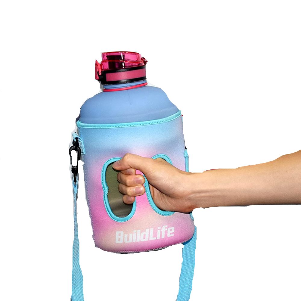 One Gallon Water Bottle Sleeve Carrier w/Handle & Strap 4