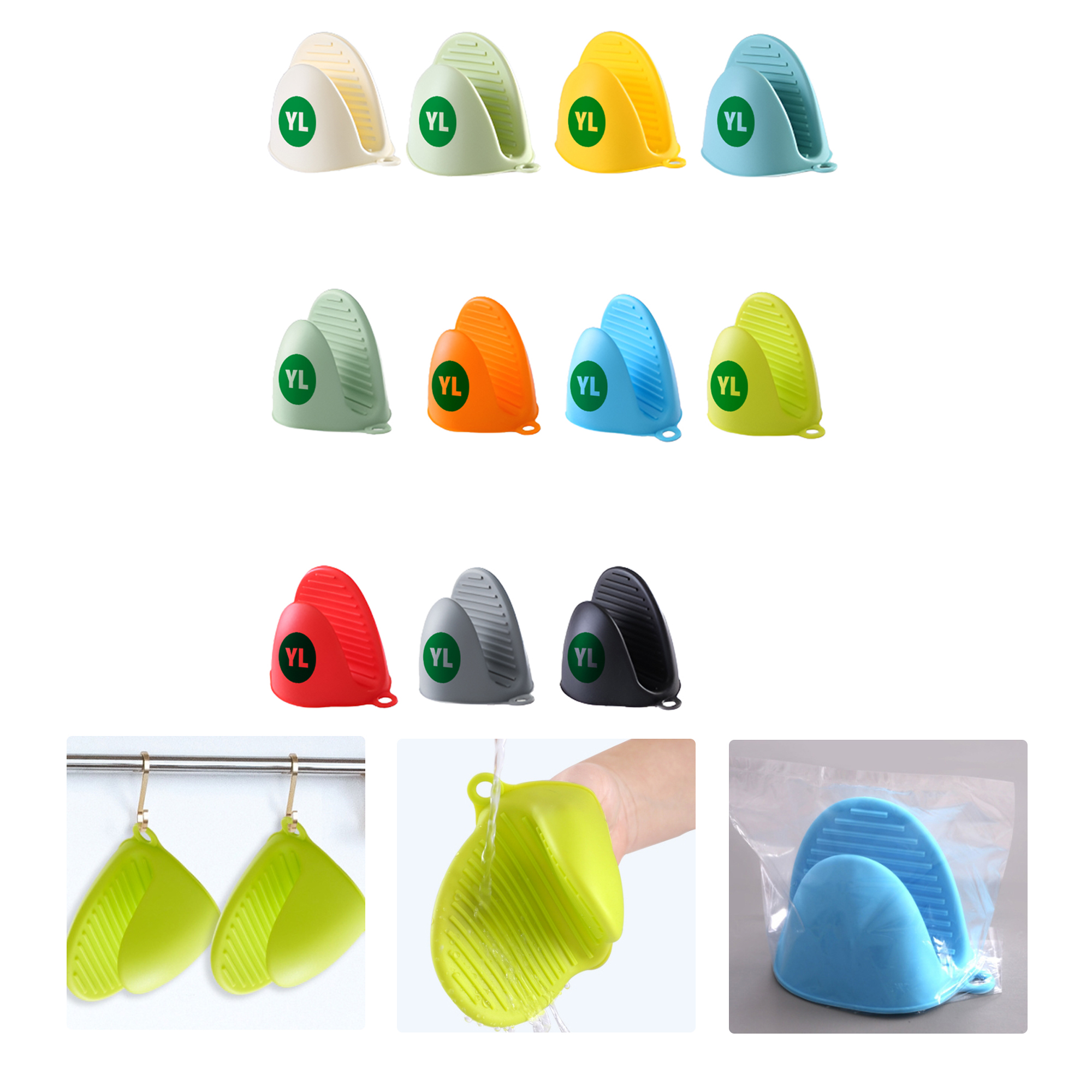 MOQ50 Personalized Heat-Resistant Silicone Pad Glove 2