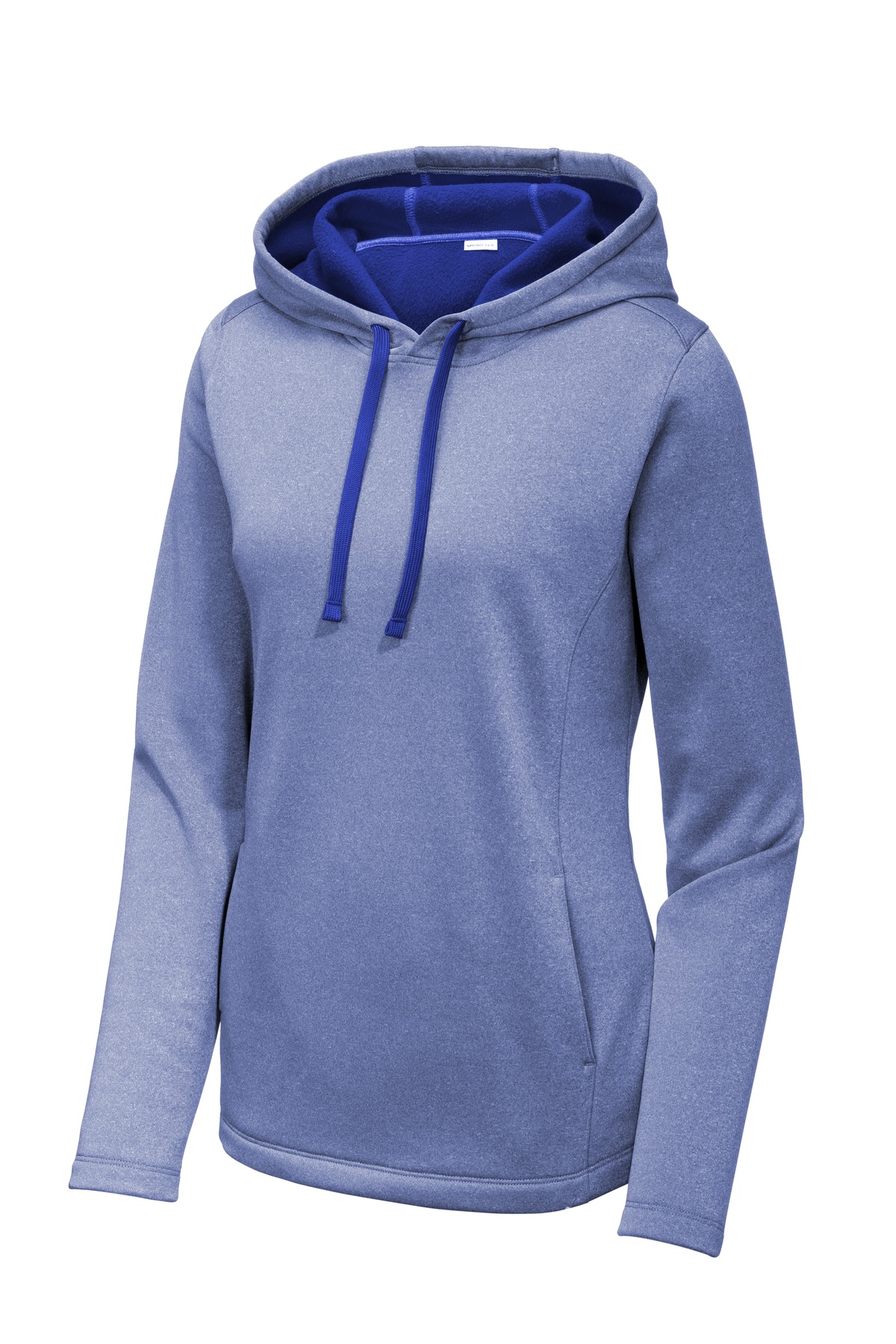 Sport-Tek Women's PosiCharge Sport-Wick Heather Fleece Hooded Pullover. LST264 9