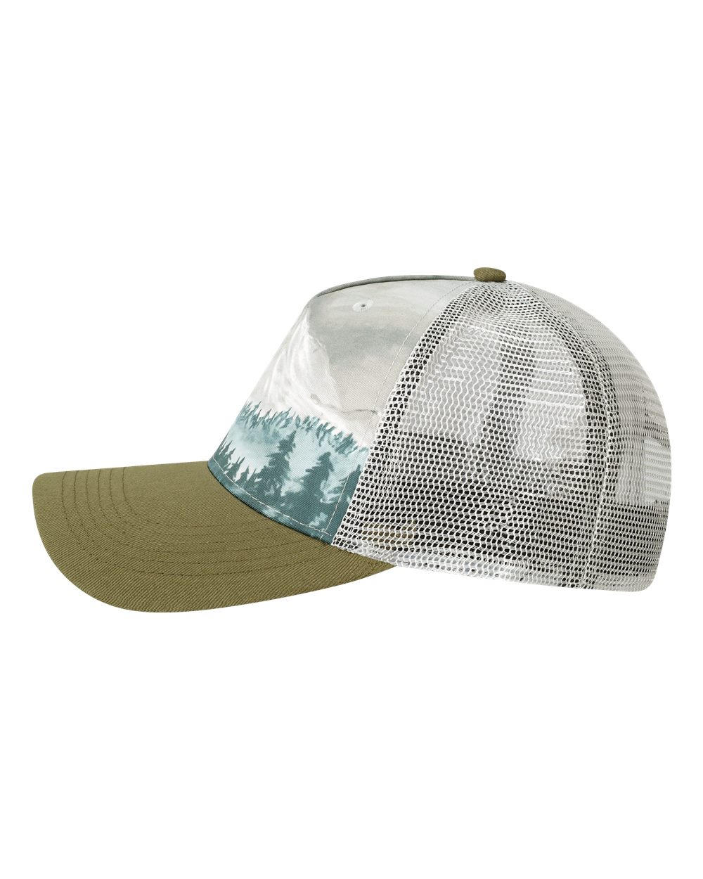 Printed Five-Panel Trucker Cap - 5PTKR 33