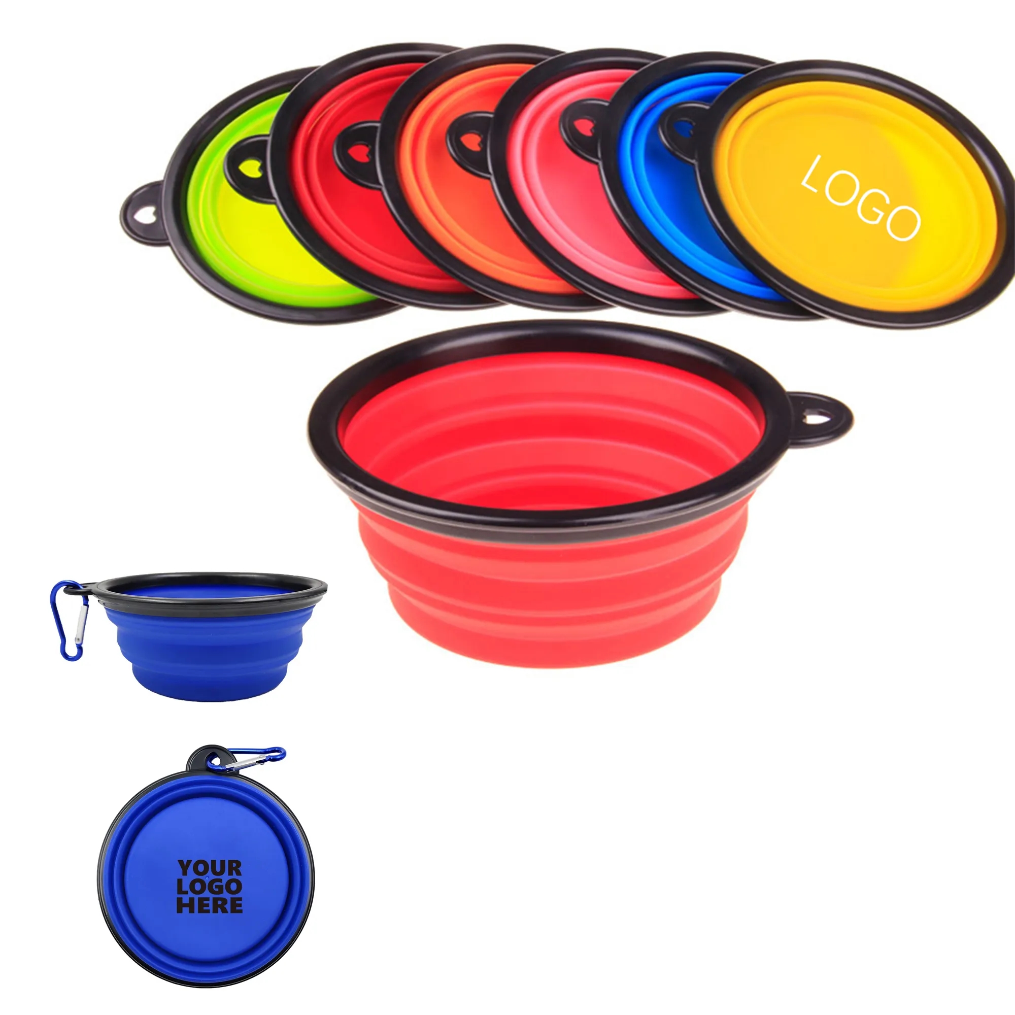 Collapsible Dog Bowl With Carabiner