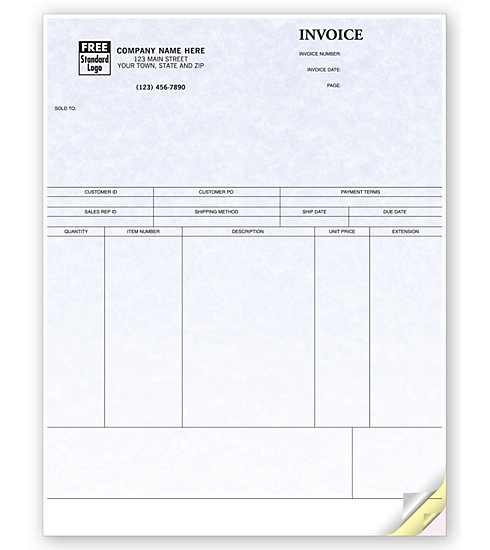 Product Invoices, Laser, Parchment 3