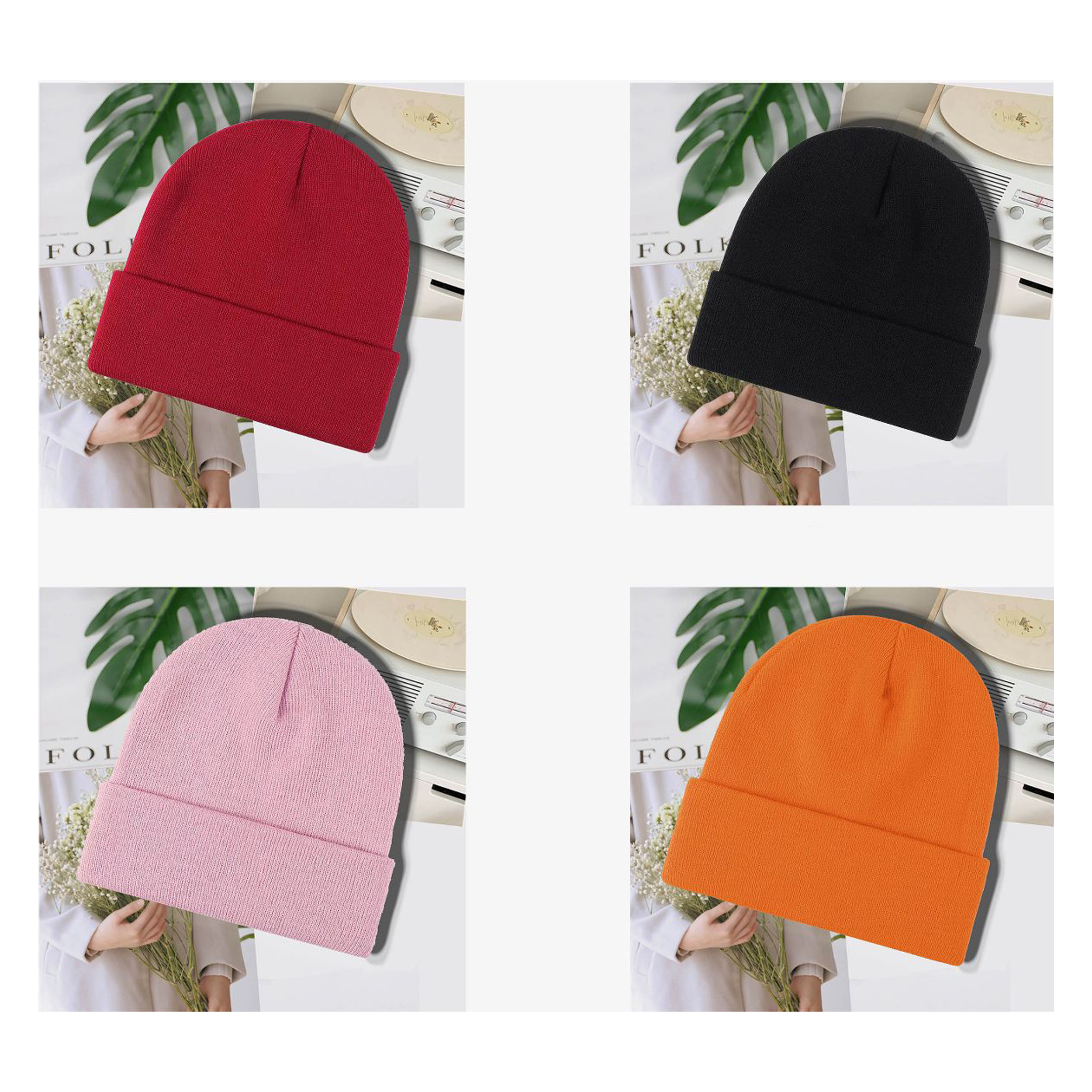 Warm Single Hole Knitted Hat 2