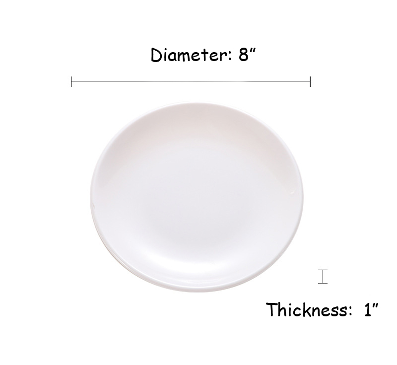 8" D Melamine Plate 2