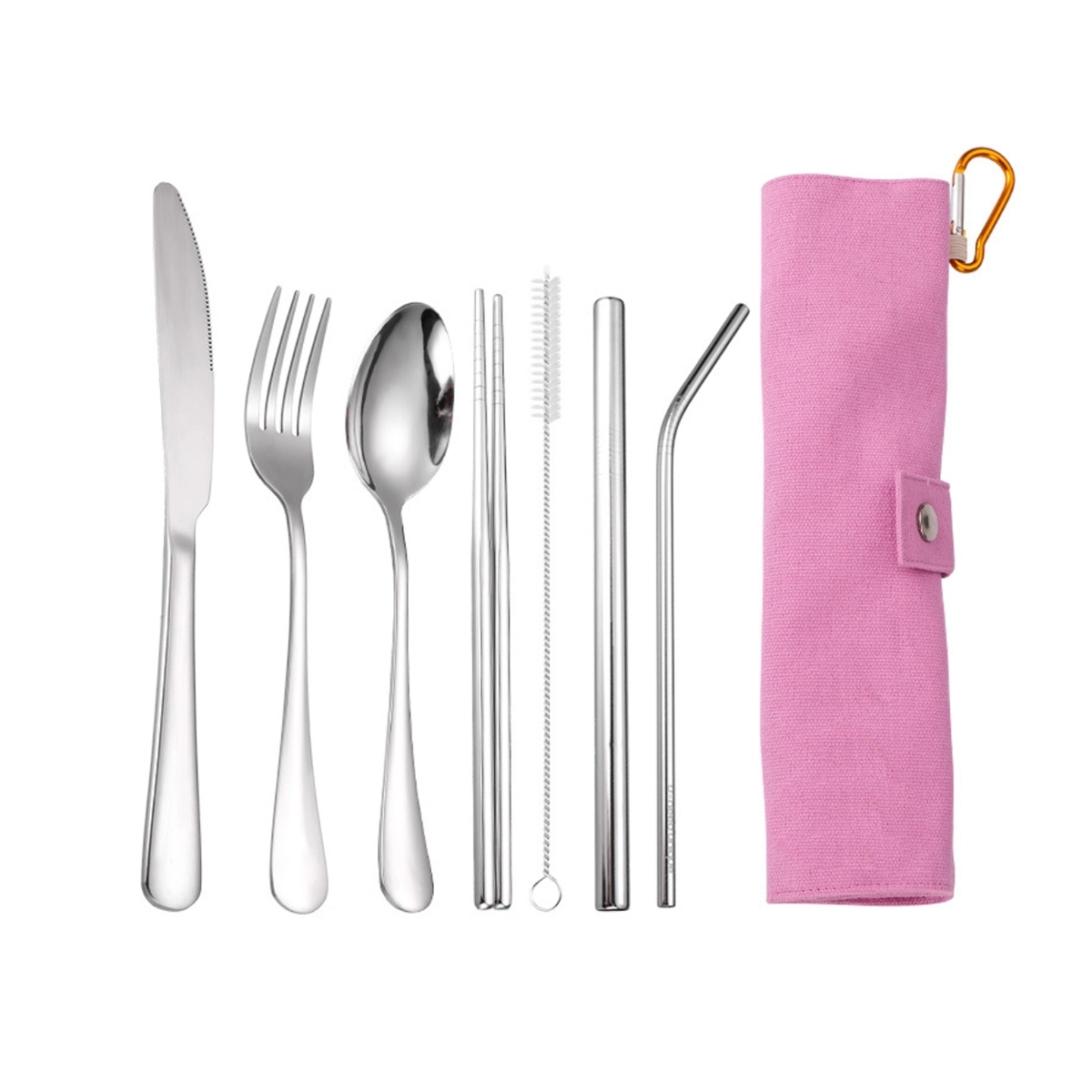 Portable 7 pcs Stainless Steel Cutlery Set 5