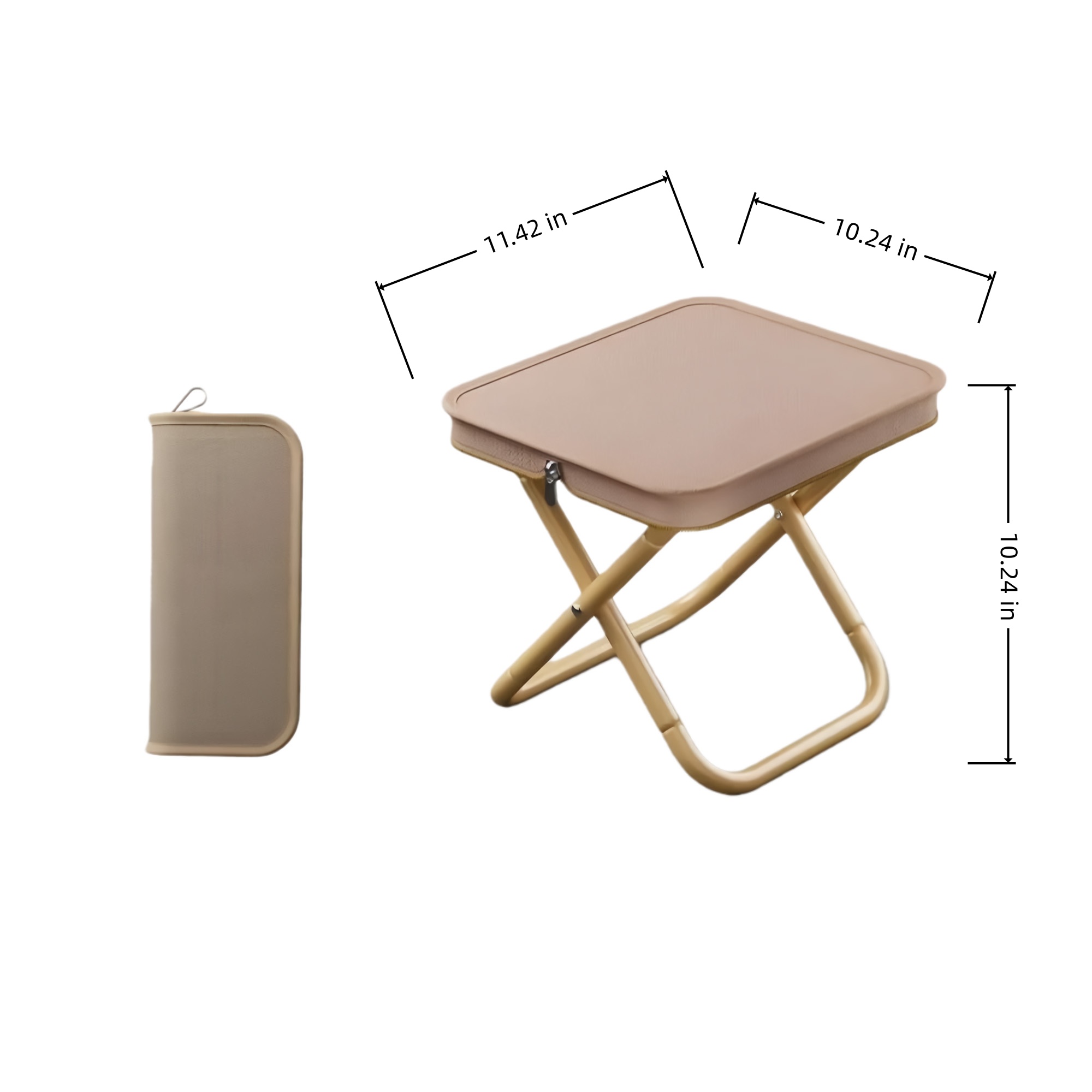 330LBS Oxford Cloth Carbon Steel Foldable Stool 3