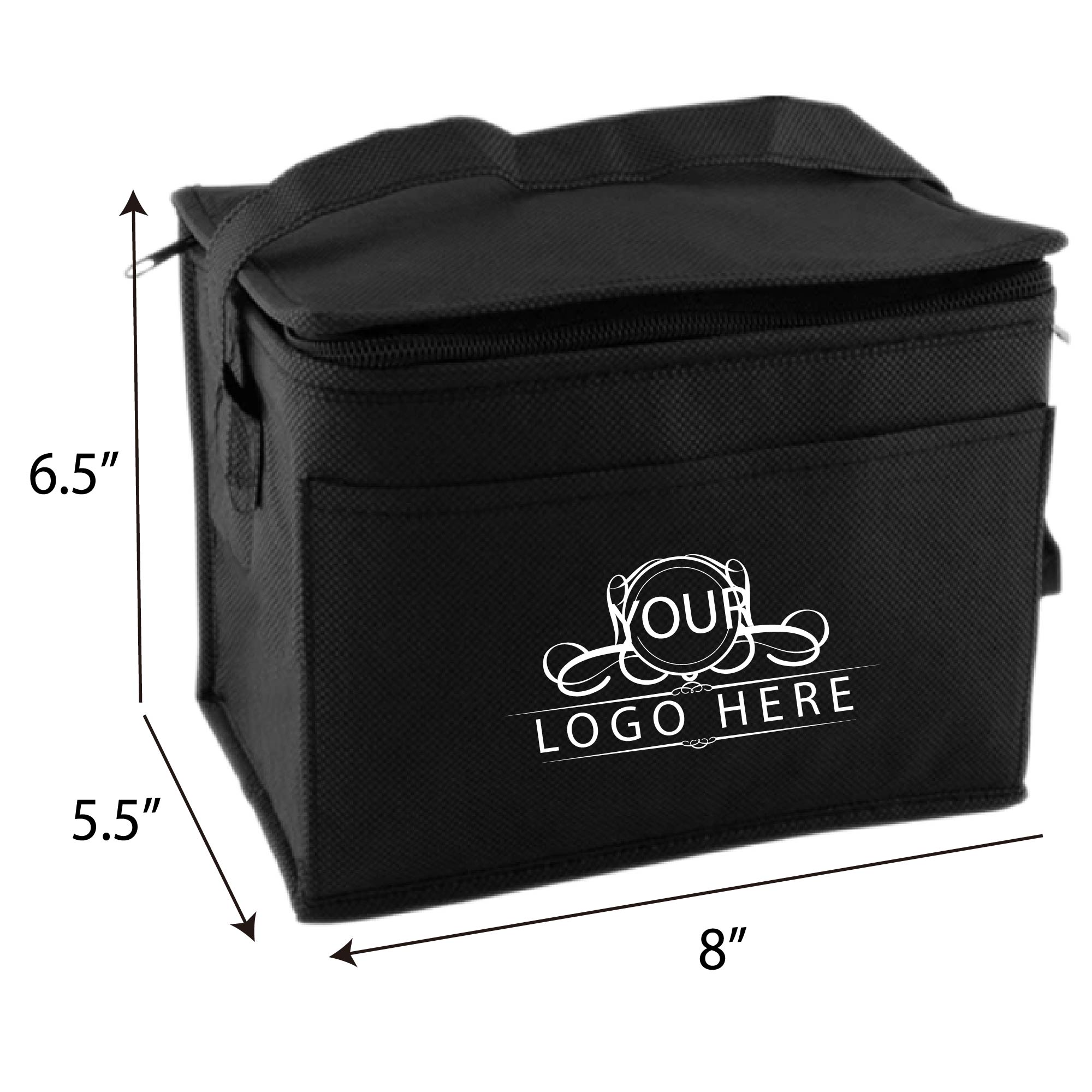 Zip Closure Main Compartment Cooler Bag 3