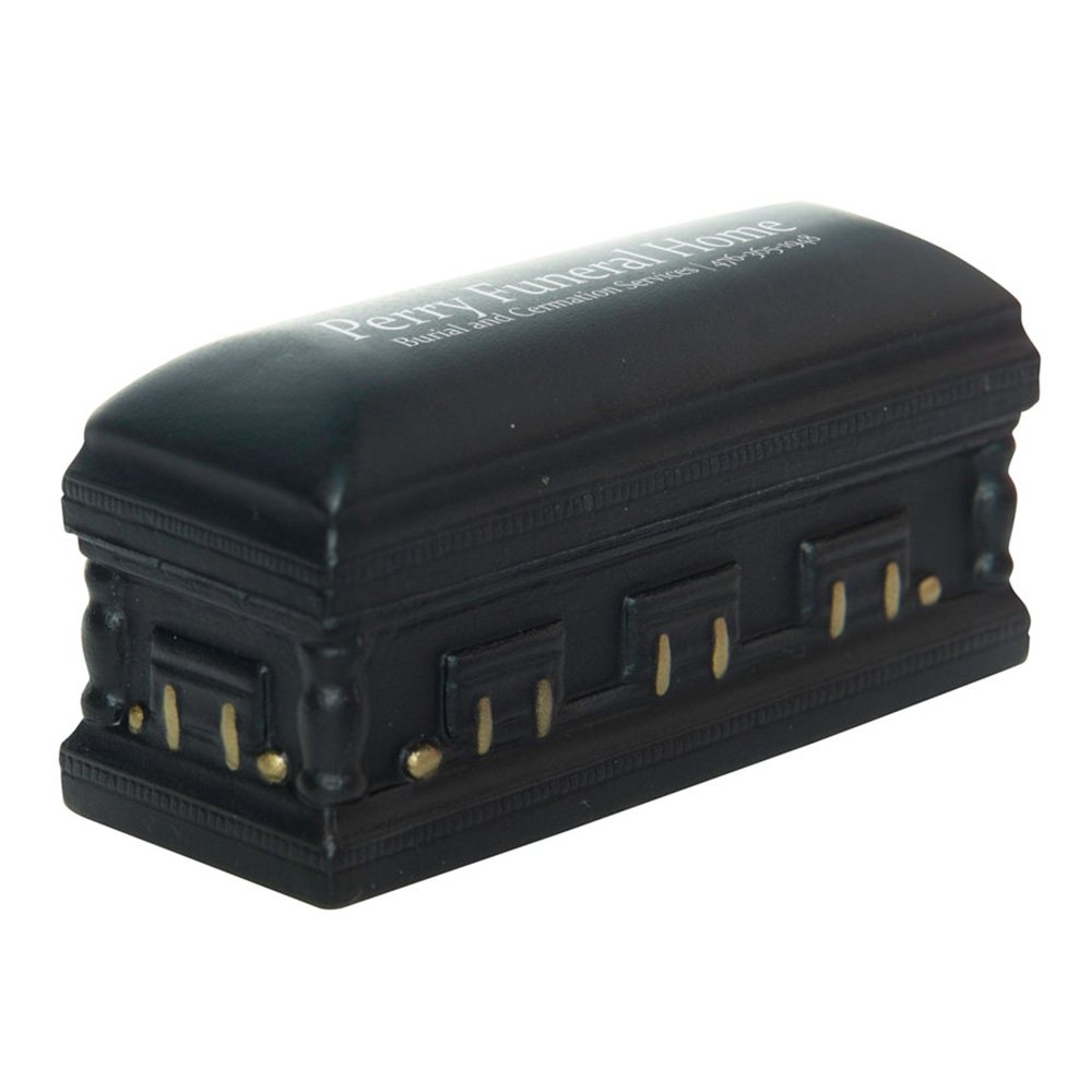 Casket Stress Reliever, custom stress ball with logo imprint 6