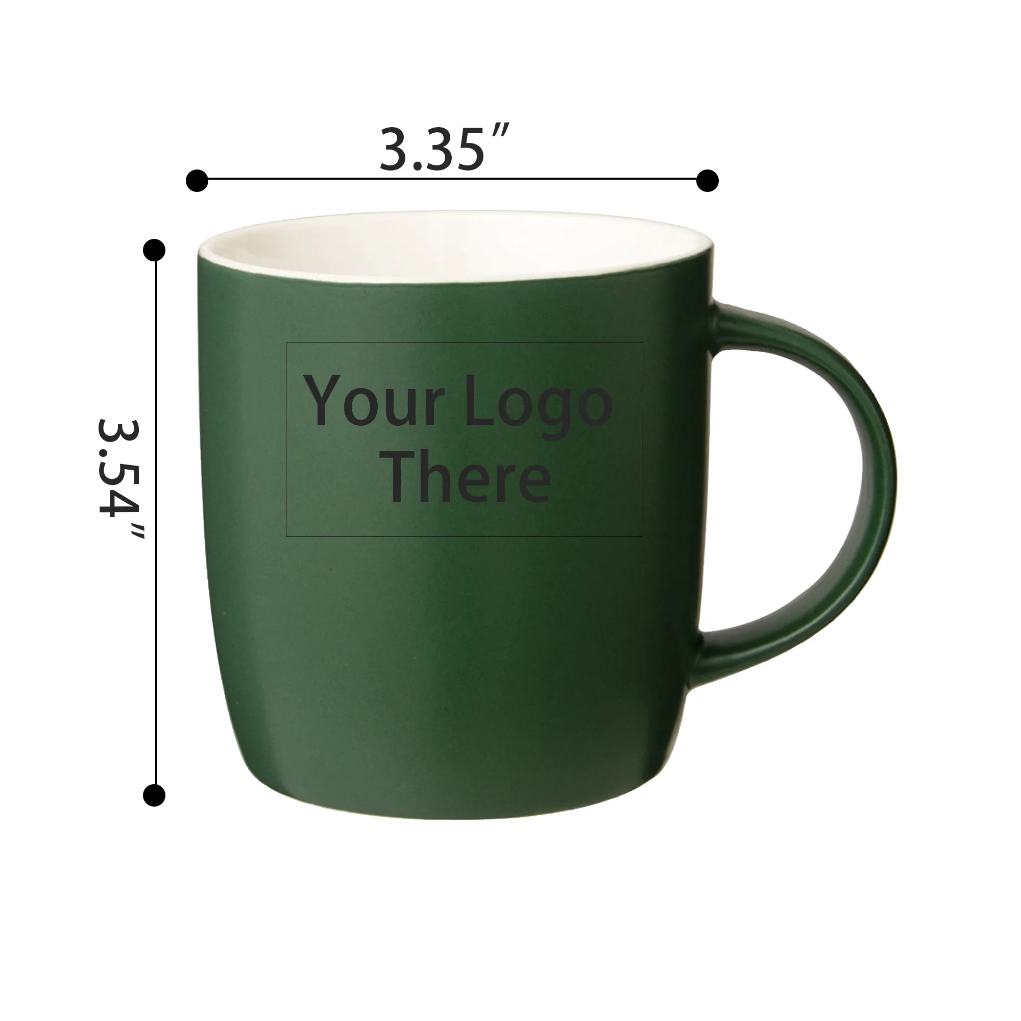 11.8OZ. Classic Ceramic Coffee Milk Mugs 2