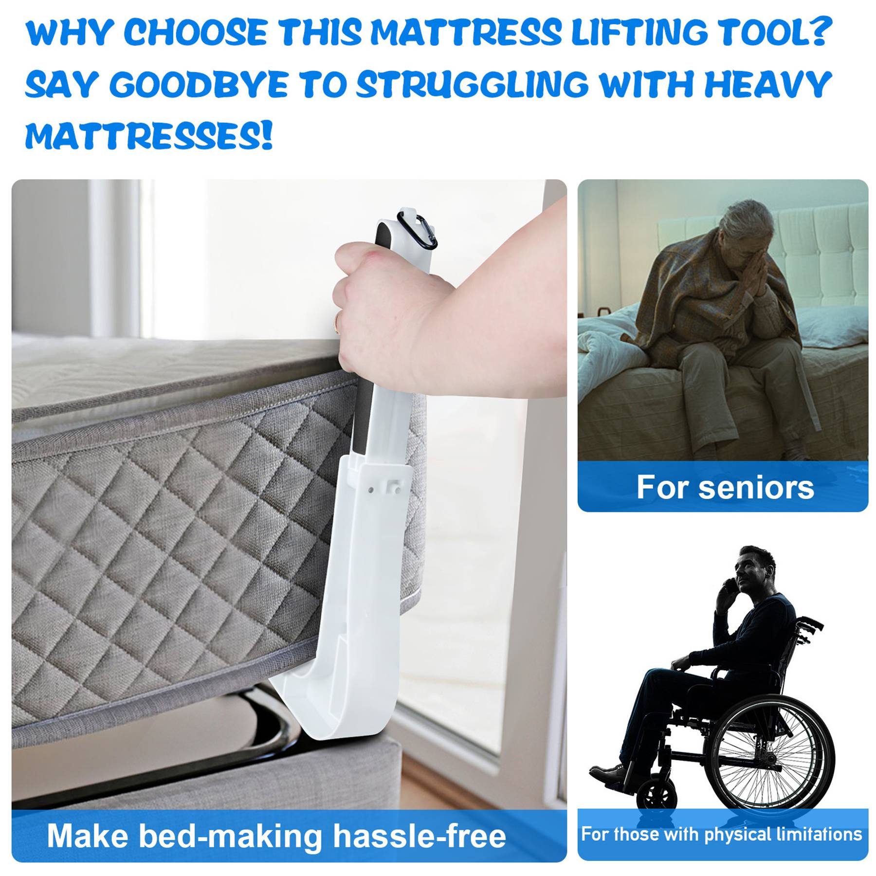 Foldable Mattress Lifting Tool 2