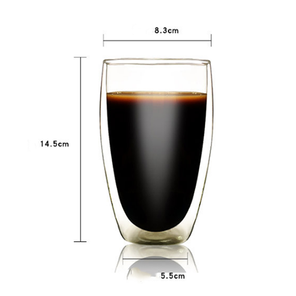 Double Wall Insulated Glass Cup,Glass Espresso Cups 3