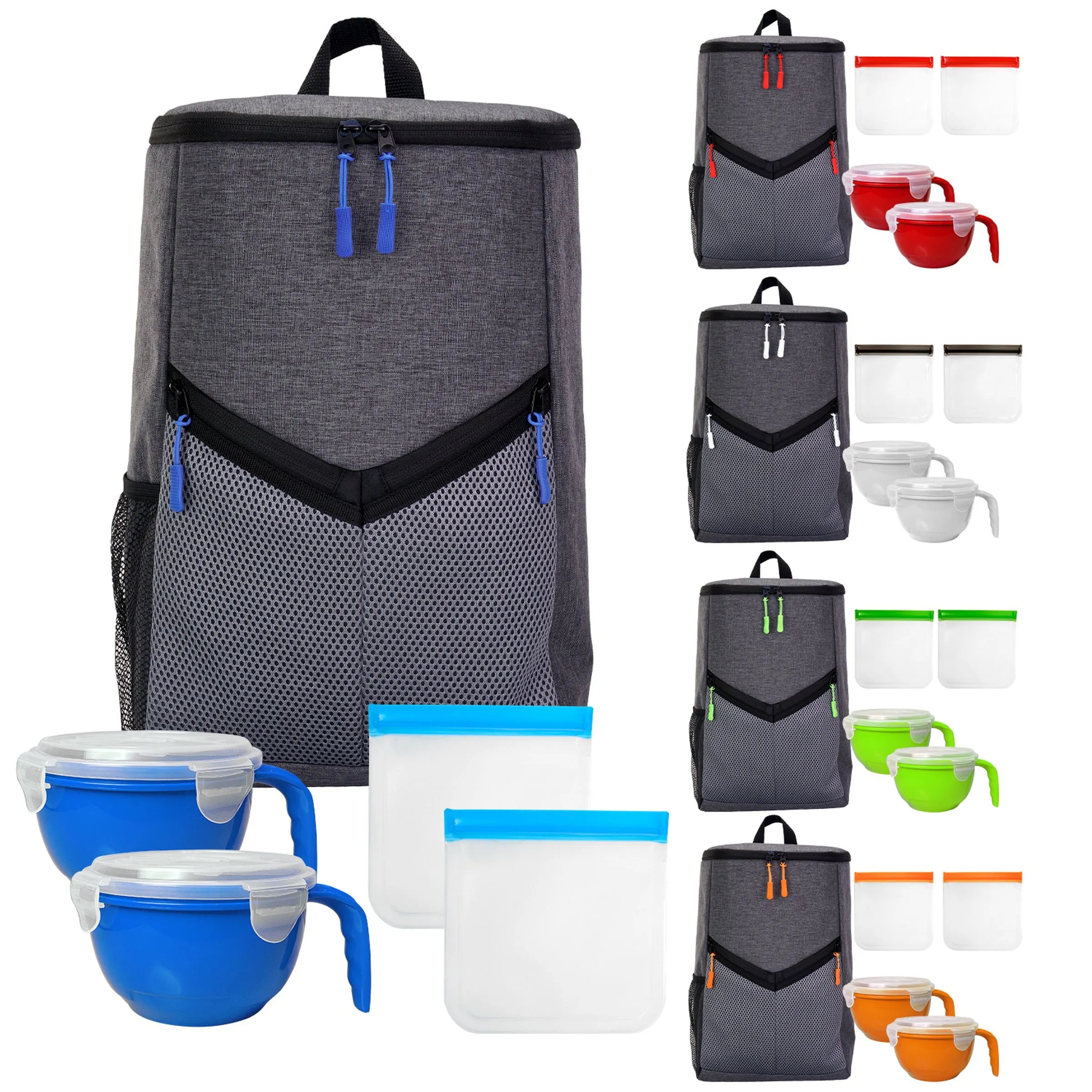 VICTORY NOODLE & SANDWICH COOLER BACKPACK SET 4